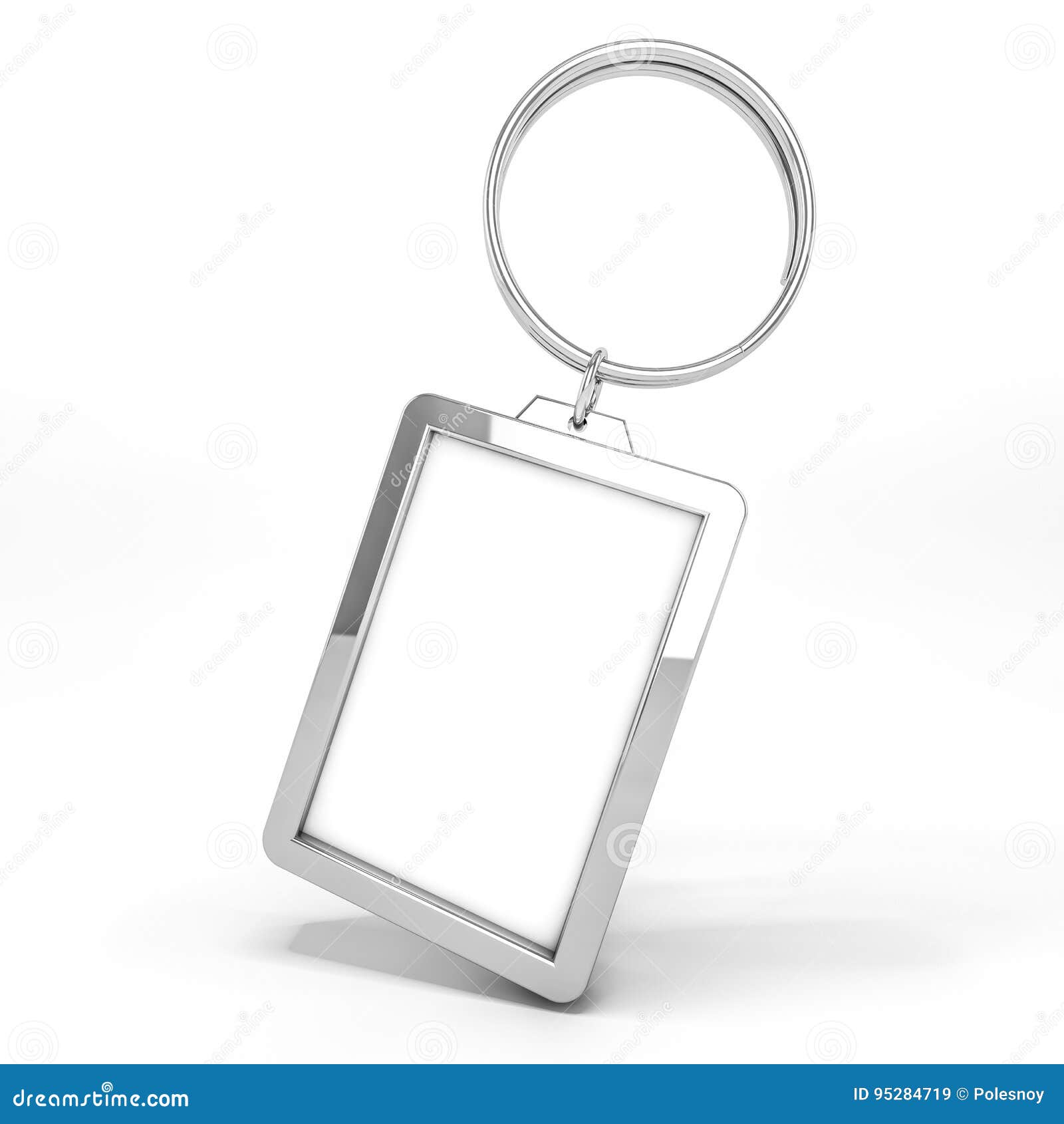 Download Blank Metal Keychain. Mockup Stock Illustration - Illustration of round, empty: 95284719