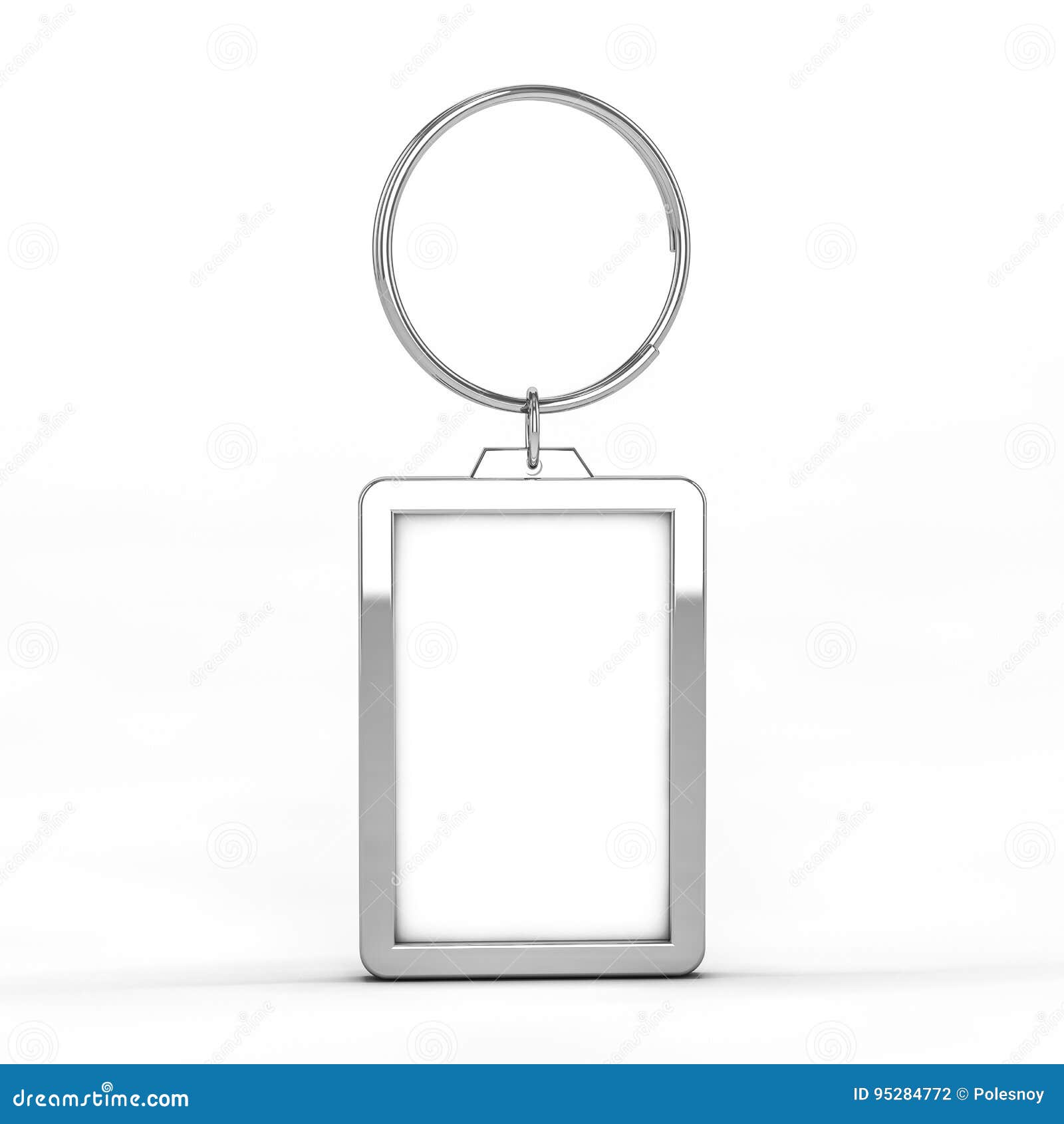 Download Blank Metal Keychain. Mockup Stock Illustration - Illustration of advertising, ring: 95284772