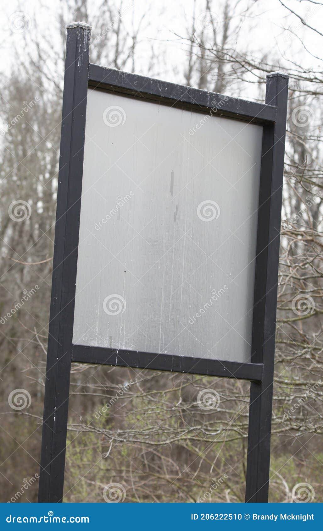 Blank Metal Sign stock photo. Image of information, crooked - 206222510
