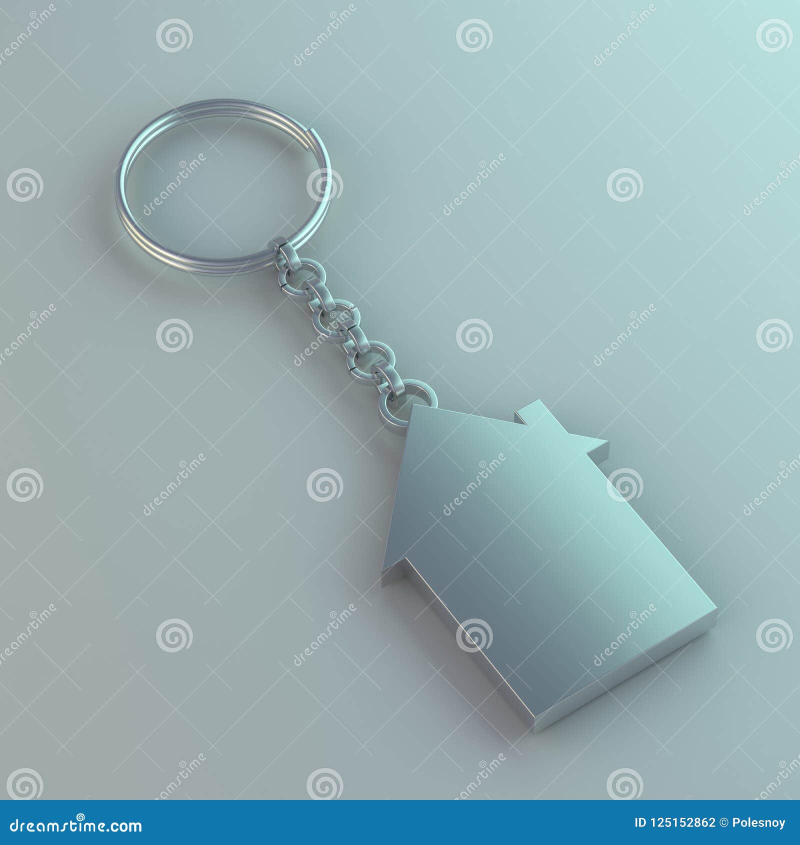 Download Blank Metal Trinket. Mockup. 3D Stock Illustration ...