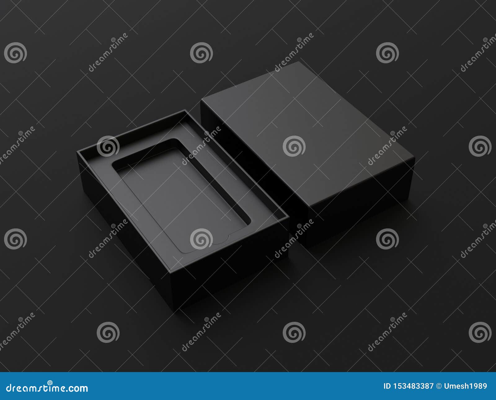 Download Blank Mobile Box Packaging For Branding And Mock Up. 3d ...