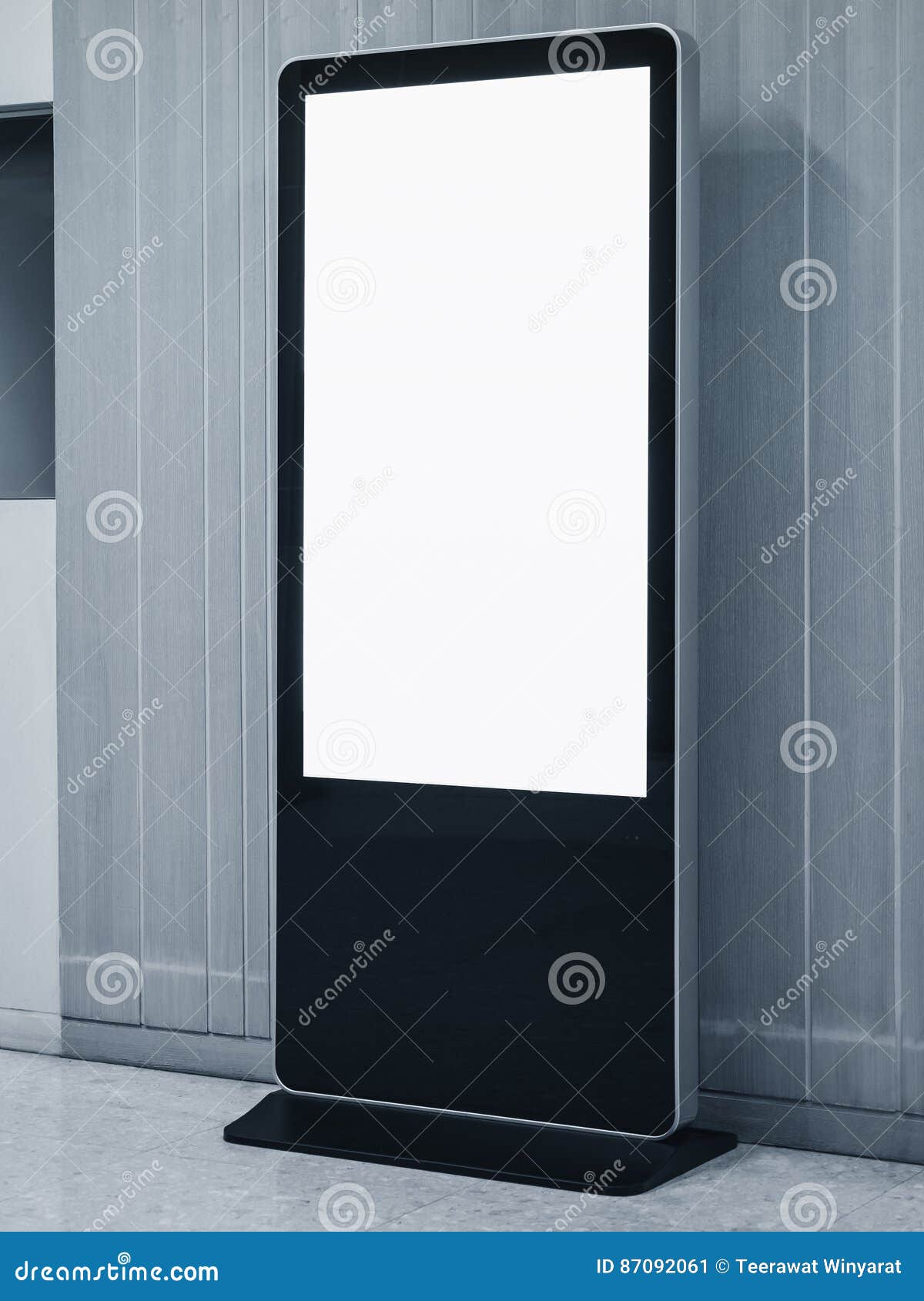 Download Blank Mock Up Banner Stand Media Display Signage Indoor Stock Image Image Of Advertising Media 87092061