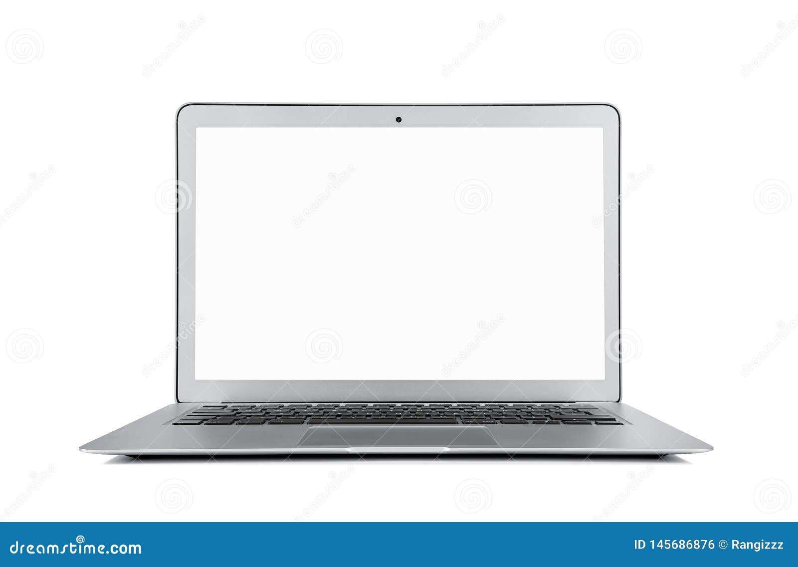 Blank Laptop Isolated on White Background Stock Photo Image of