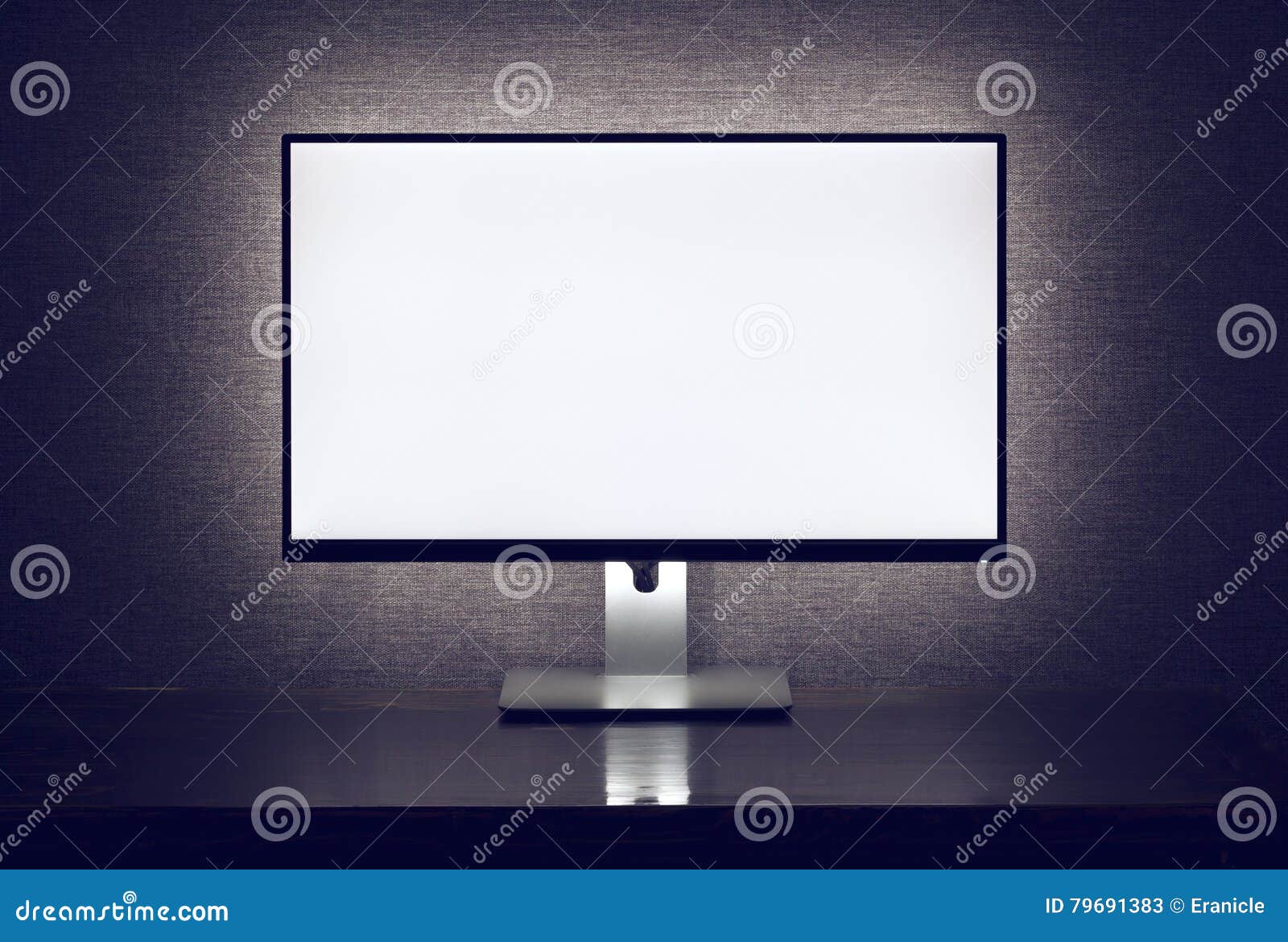 blank monitor with backlight