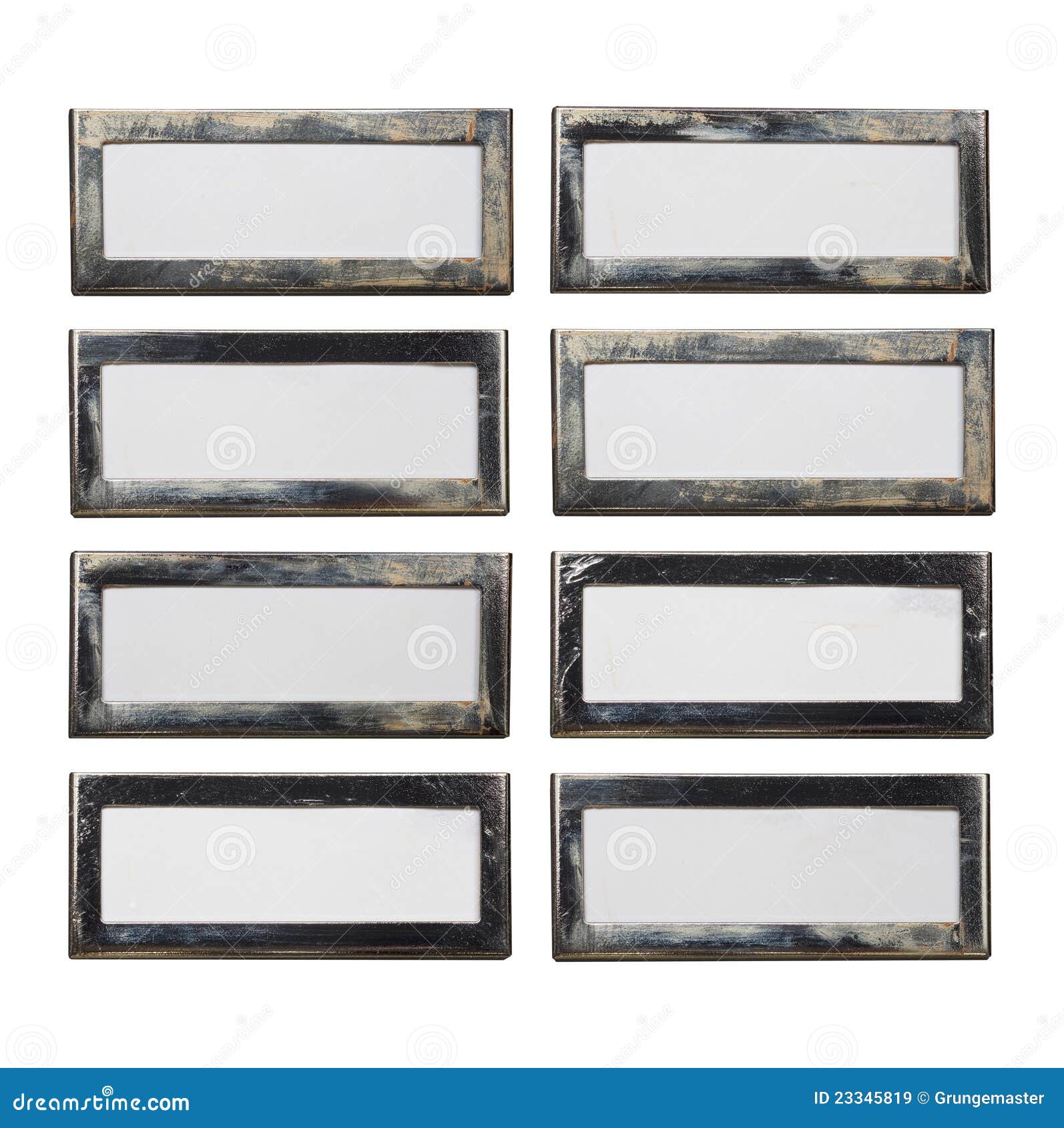 Blank nameplates stock image. Image of plaquette, rectangular 23345819