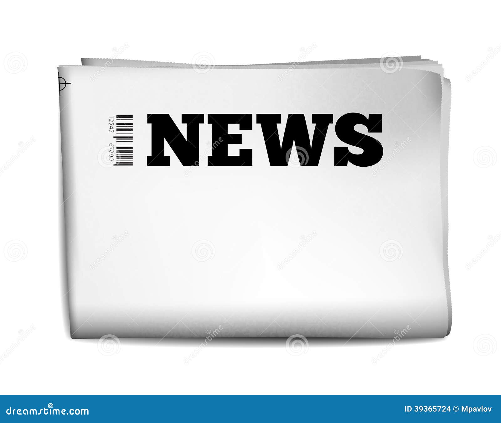 Blank Newspaper Stock Vector Illustration Of Mock Information