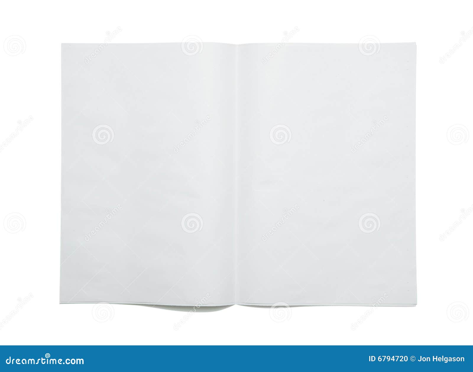 Blank newspaper spread stock photo. Image of newspaper 6794720