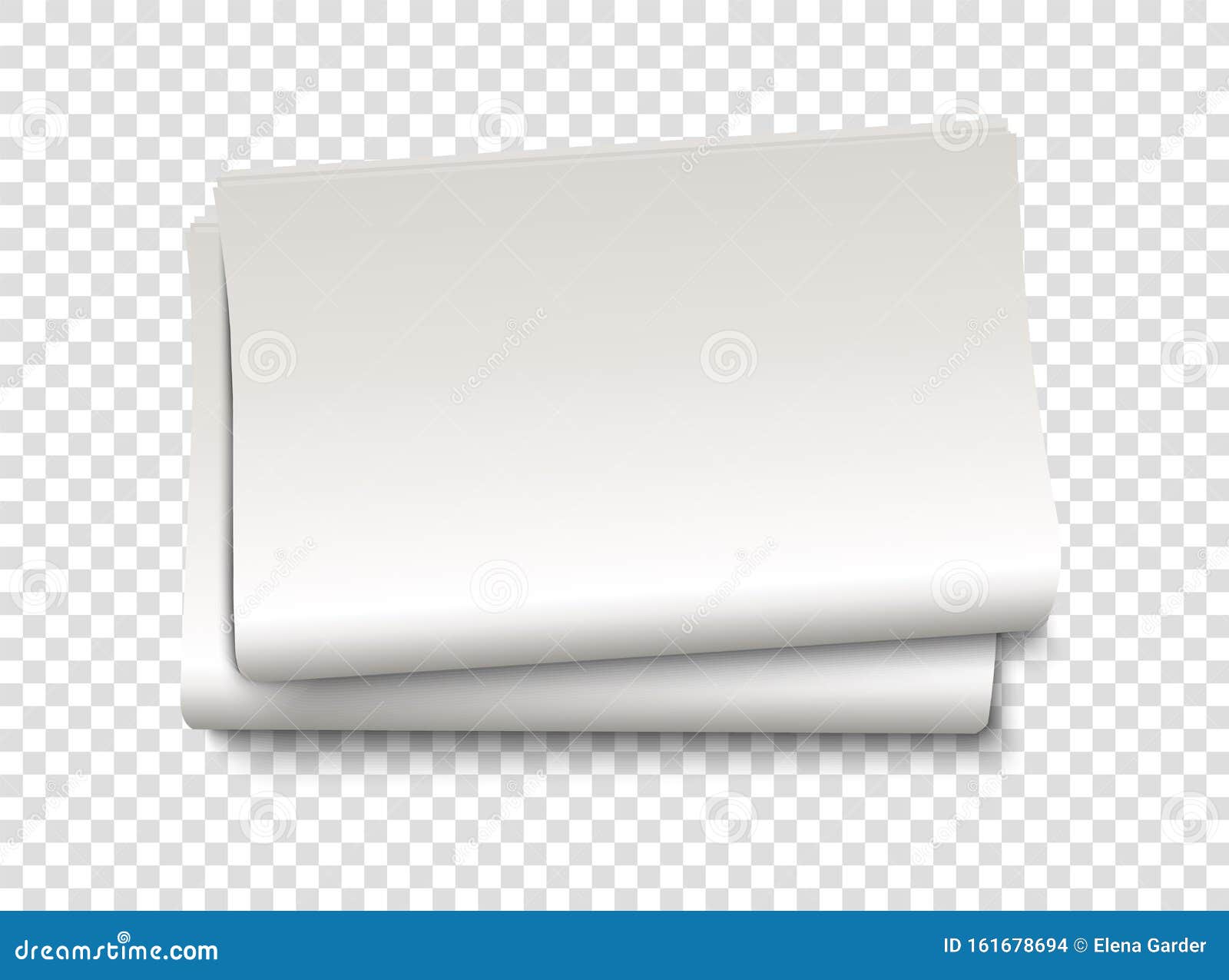 Blank Newspaper Mockup Royalty-Free Illustration | CartoonDealer.com