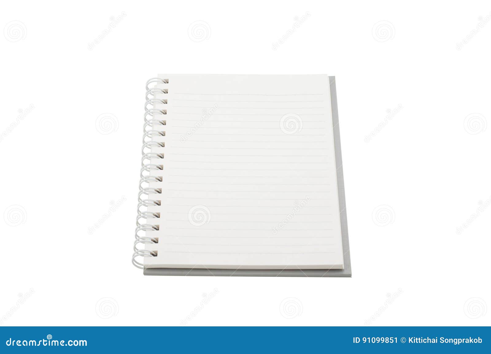 Blank Notebook Mock Up Isolated On White Background. Clipping Pa Stock ...