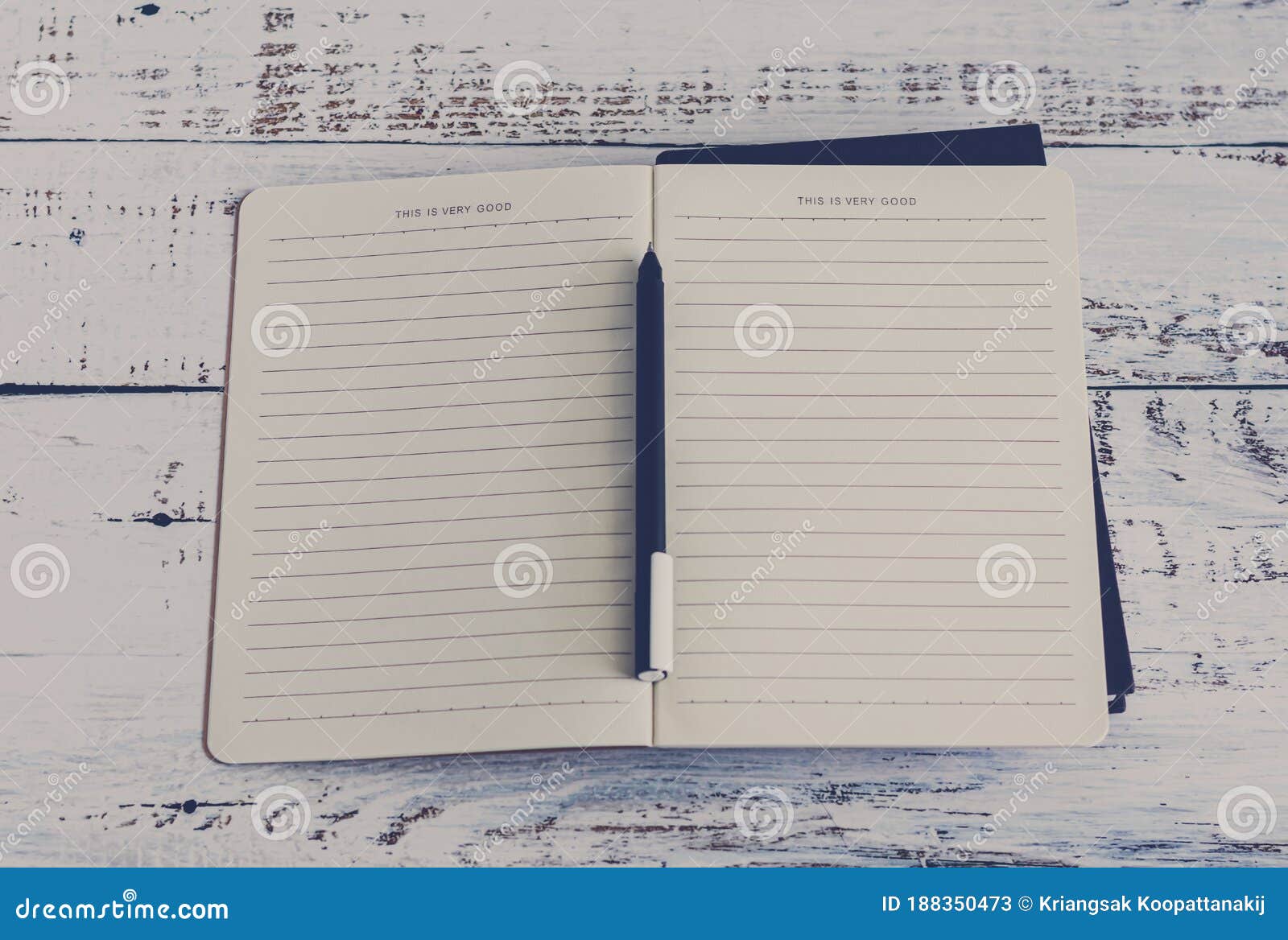 Blank Notebook or Plain Diary or Journal for Writing Text and Message Stock  Image - Image of background, business: 188350473