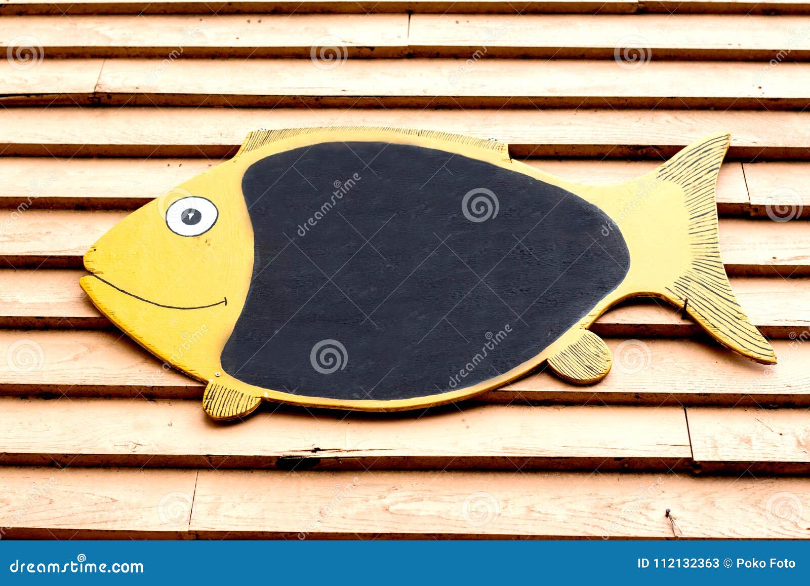 Blank Notice Board in a Shape of Fish Stock Image Image of face