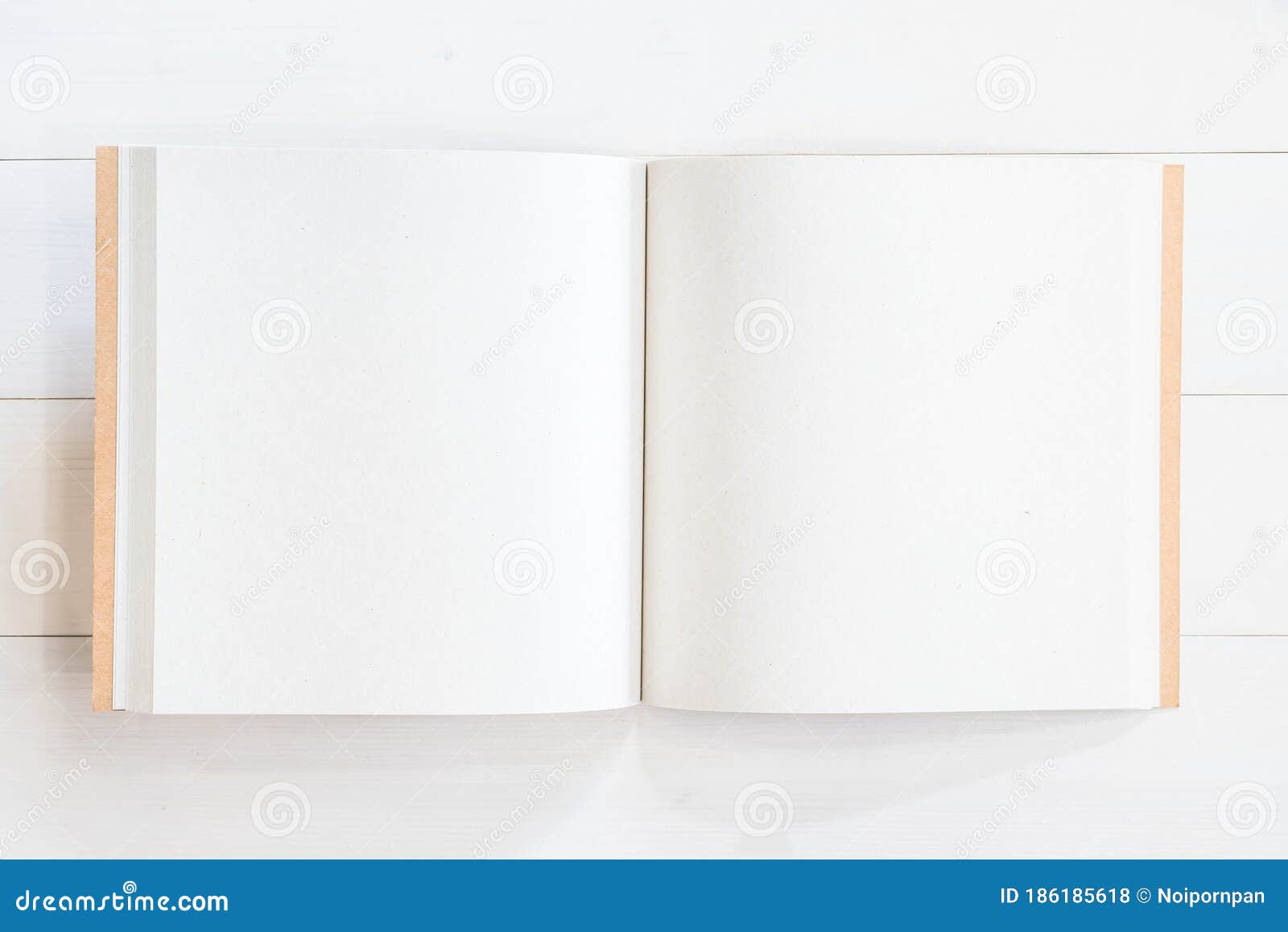 Download Blank Open Pocket Book Square Size Catalog Magazine Brochure Note Mockup Template Paper Texture Copyspace On White Pine Wood Stock Photo Image Of Mockup Office 186185618