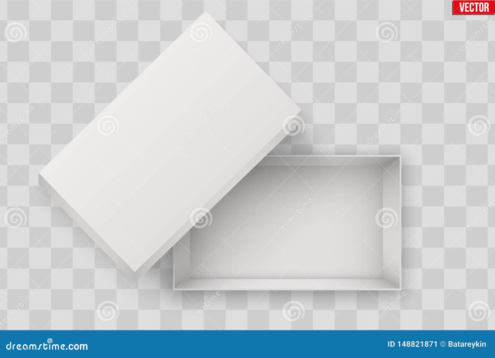 Download Blank Of Open White Shoe Box Stock Vector - Illustration ...