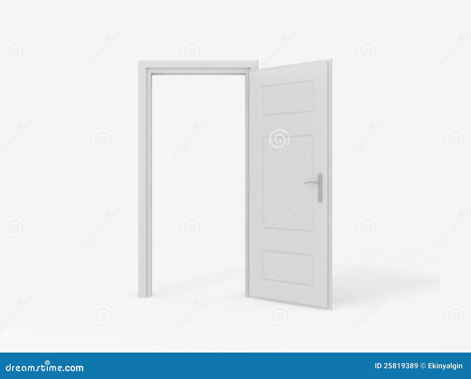 Blank Opened Door stock illustration. Illustration of abstract 25819389