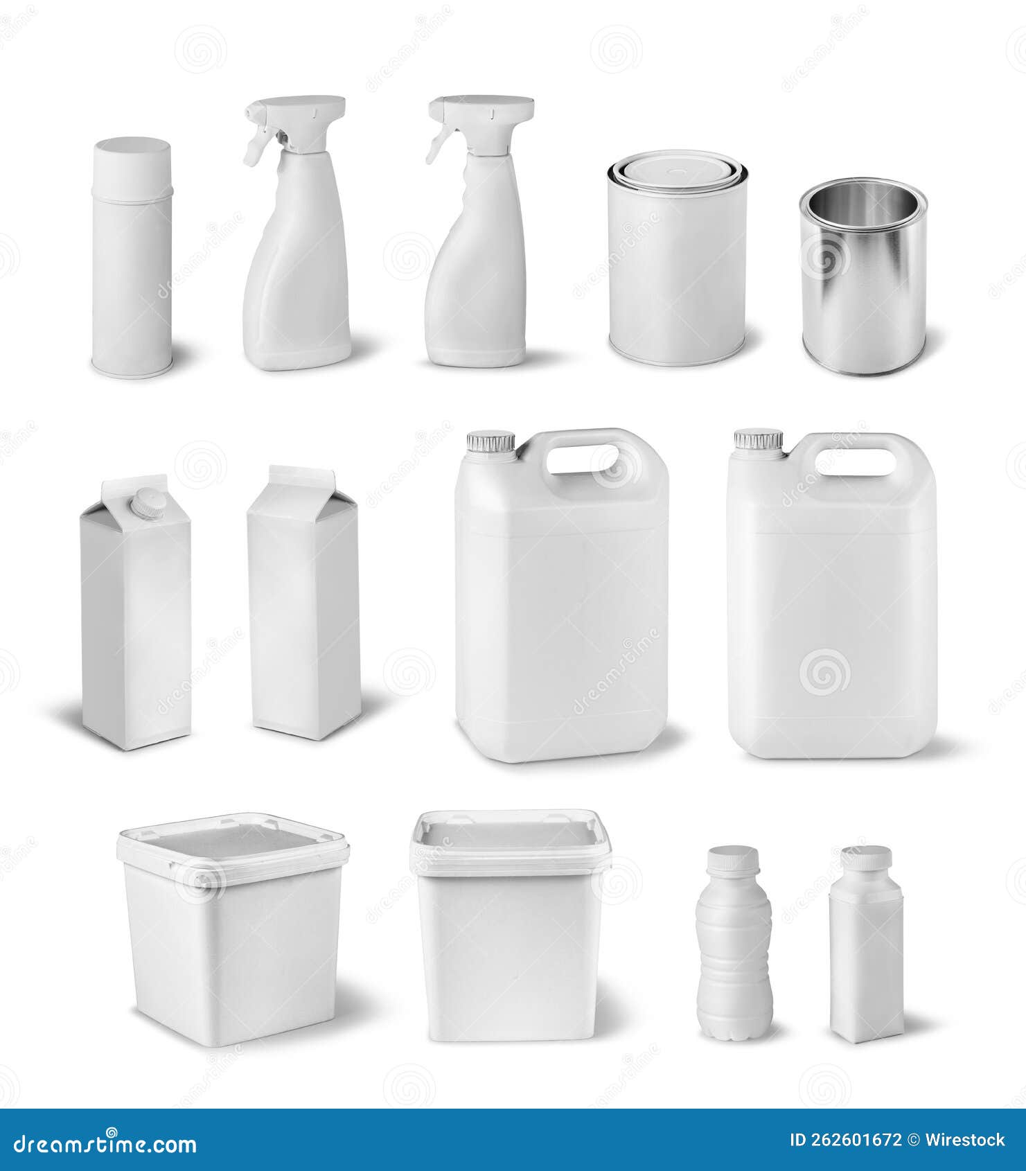 Blank Package Dummy Collection Stock Illustration Illustration of