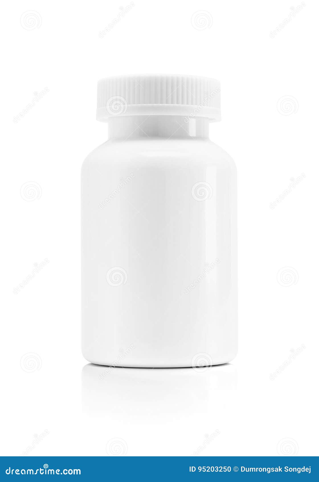 blank packaging white plastic bottle for supplement product