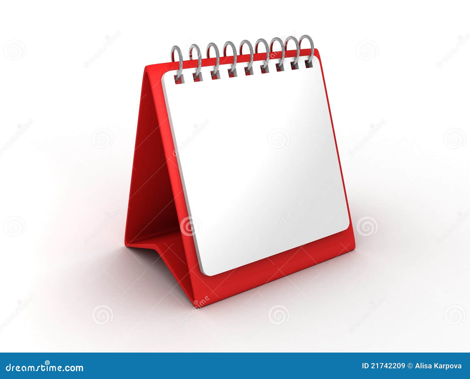 Blank Paper Desk Calendar For Office Stock Illustration - Image: 21742209