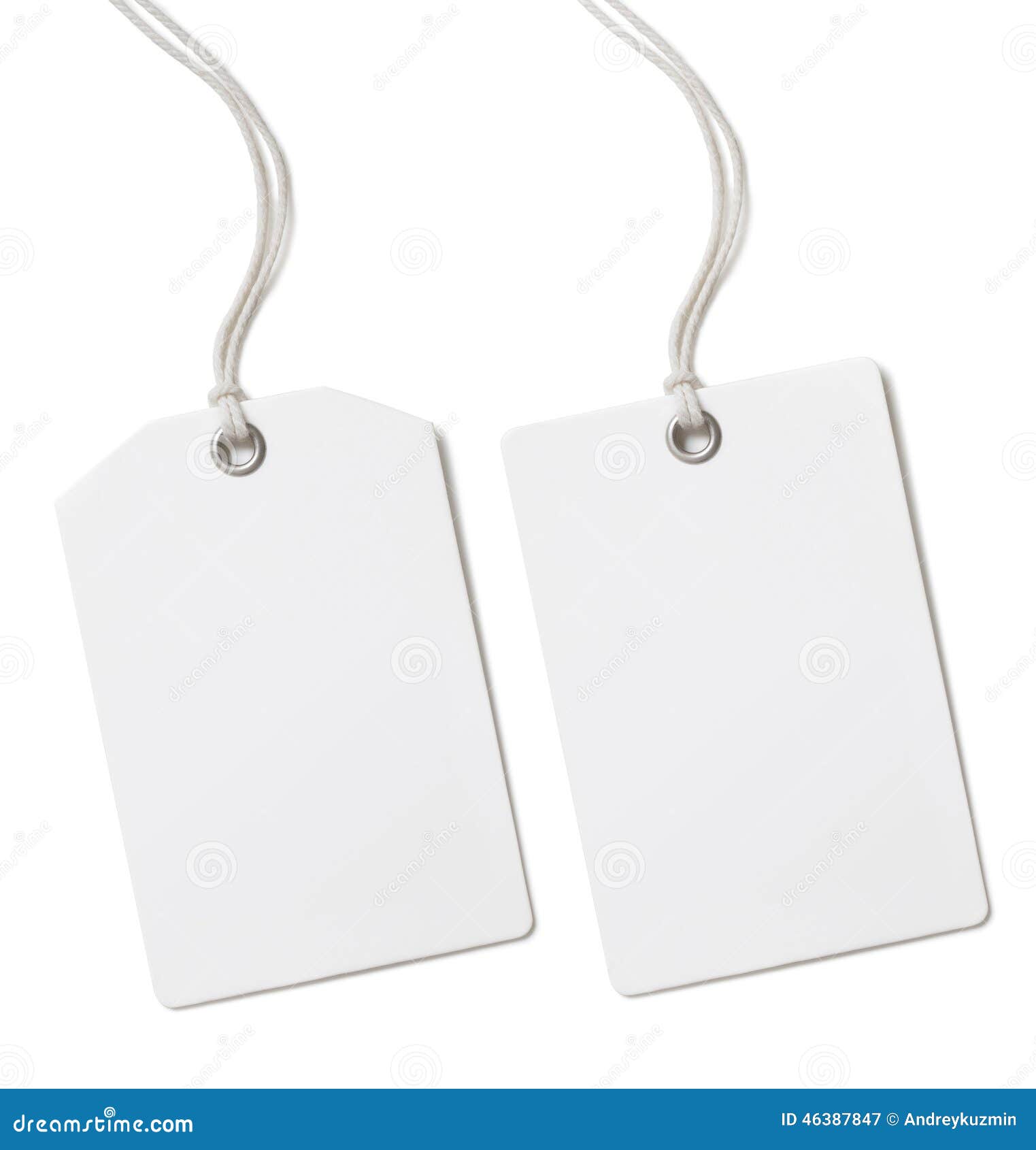 blank paper price or gift tag set 