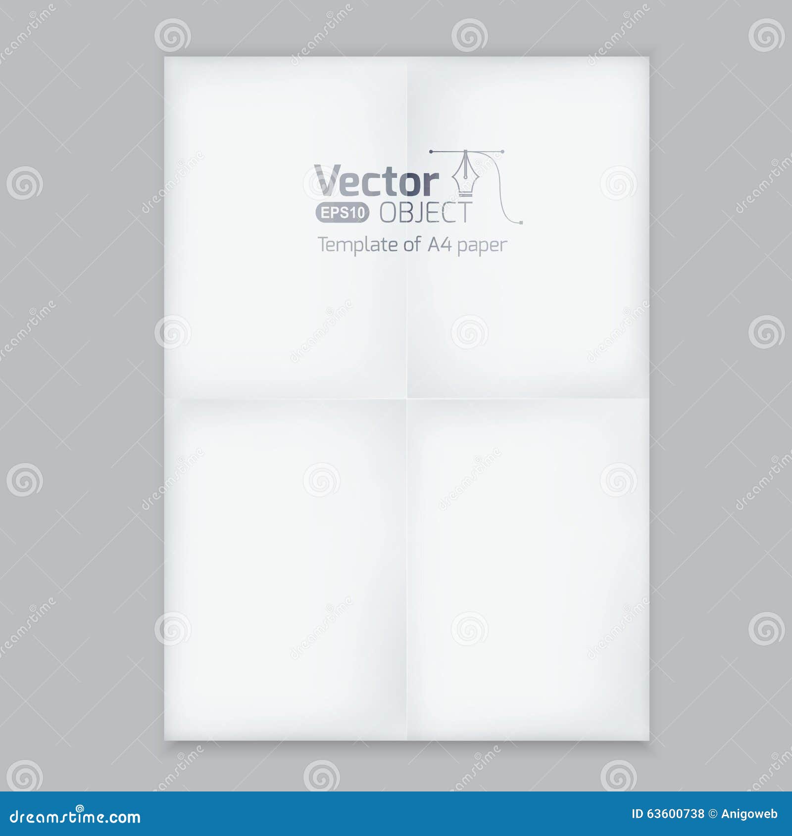 Download A4 Blank Paper Stack Mockup Illustration 63600738 Megapixl PSD Mockup Templates