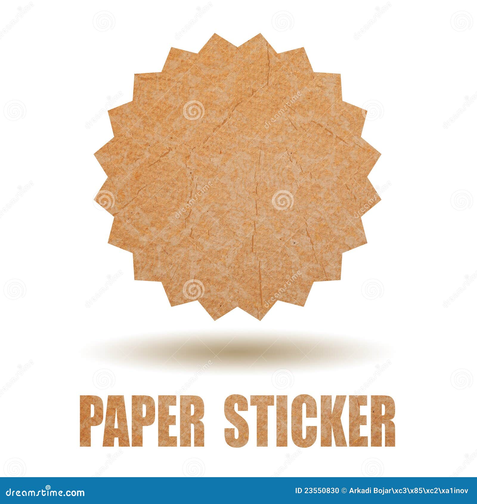 Blank paper sticker stock illustration. Illustration of ancient 23550830