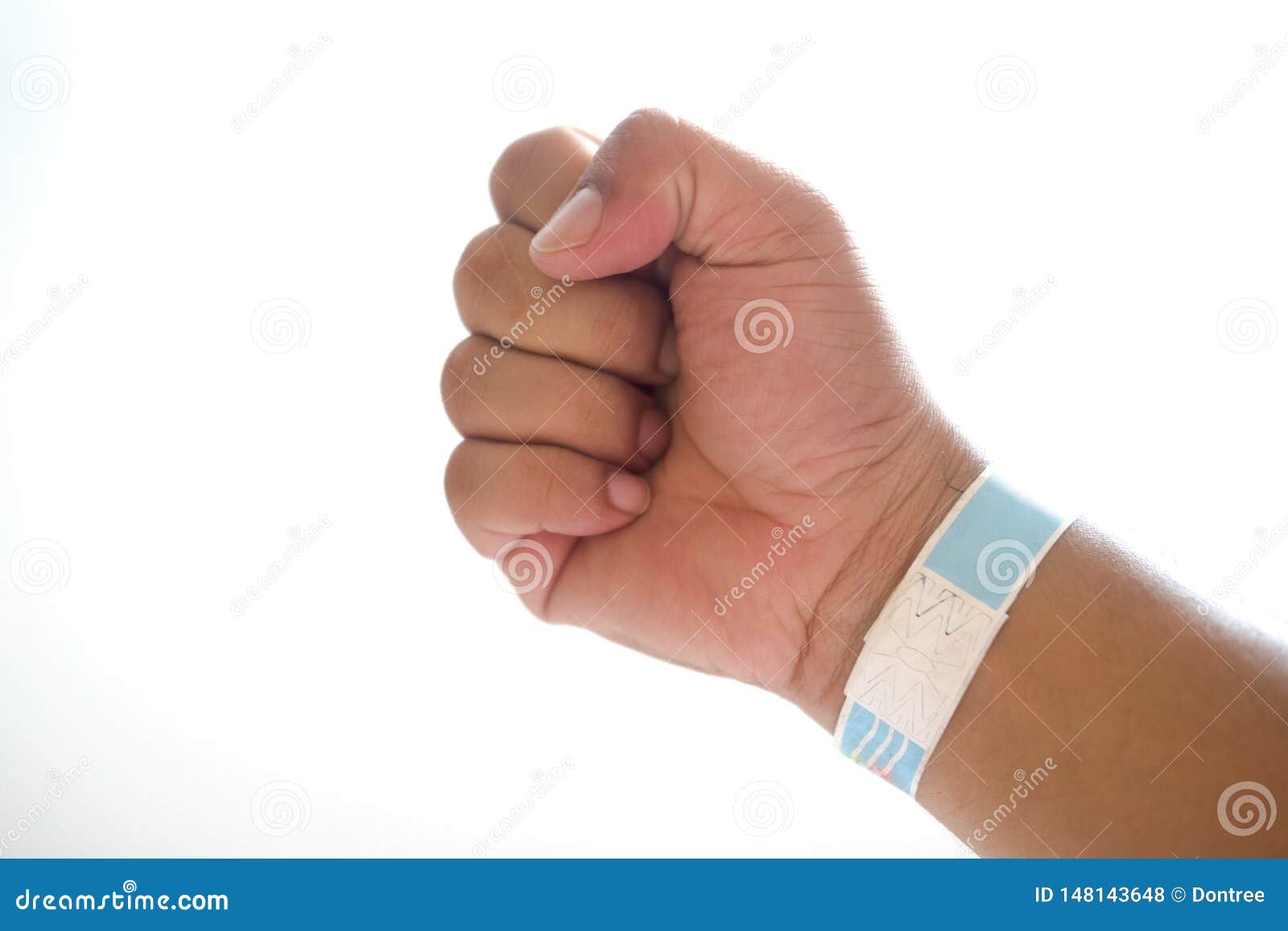 Download Blank Paper Wristband Mockup On Persons Arm Stock Photo - Image of security, ticket: 148143648