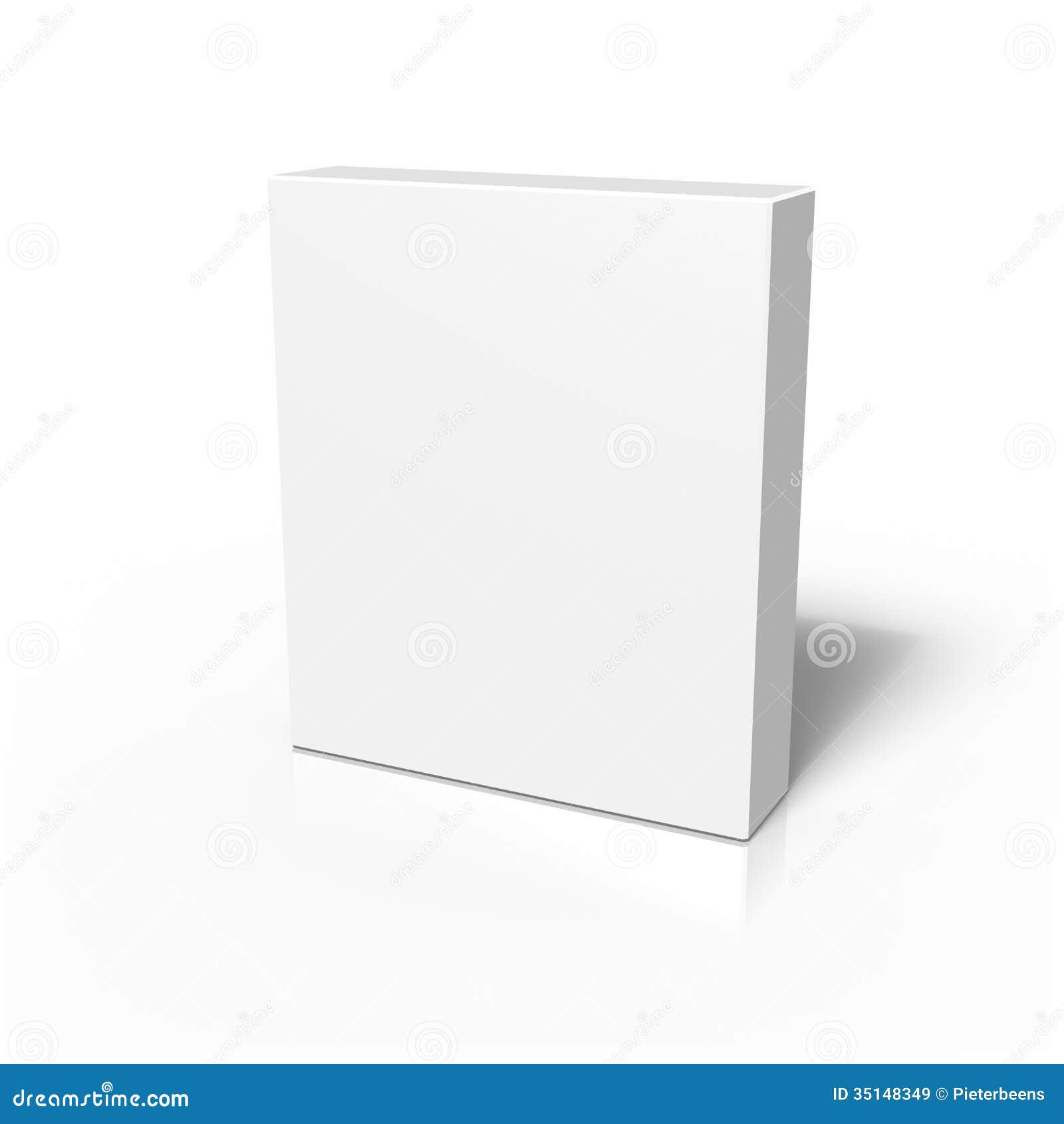 blank paperbox for use as a template