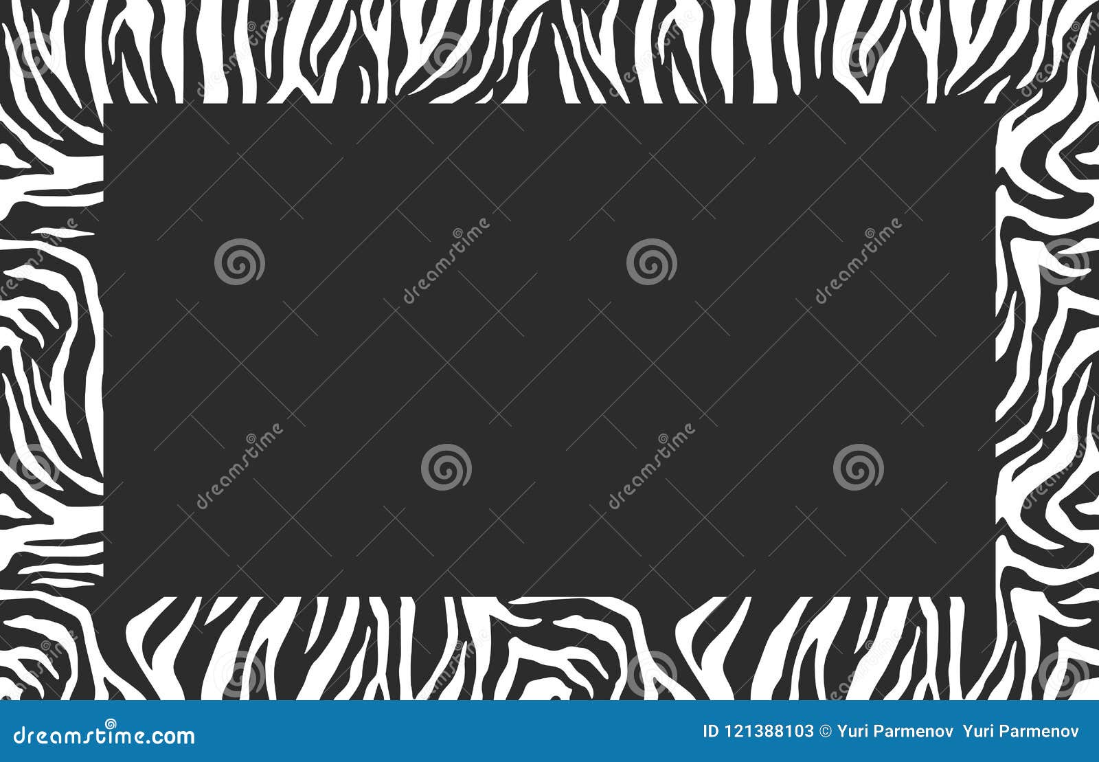 Blank Photo Frame. Zebra Pattern. Stylish Stripes Frame. for the Cover  Design. Vector Background. Stock Vector - Illustration of edges, pattern:  121388103, image size:1600x1109