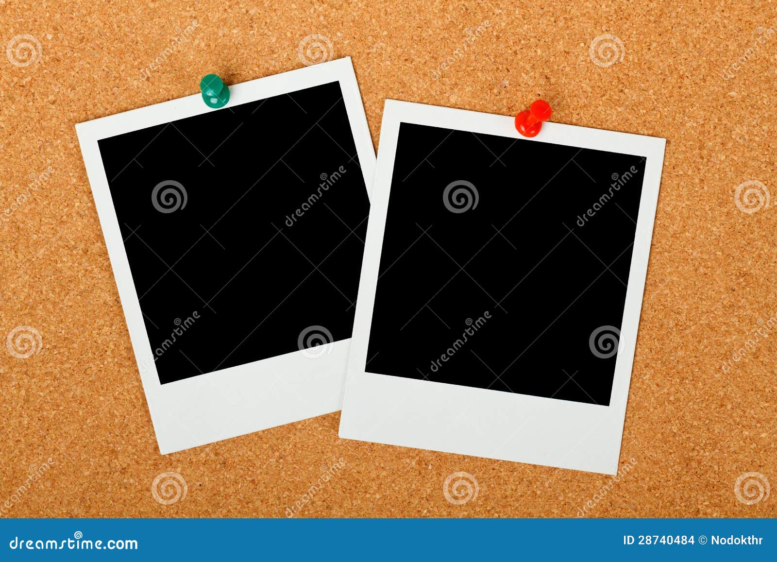 Blank Photo Frames stock photo. Image of cork, photograph 28740484