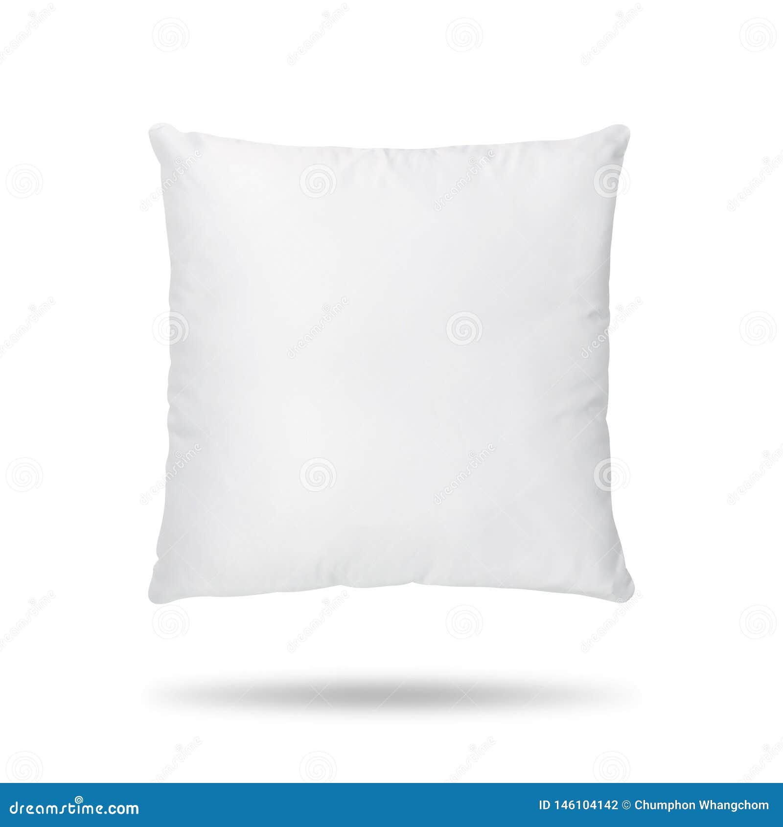 blank pillow  on white background. empty cushion for your . clipping paths object