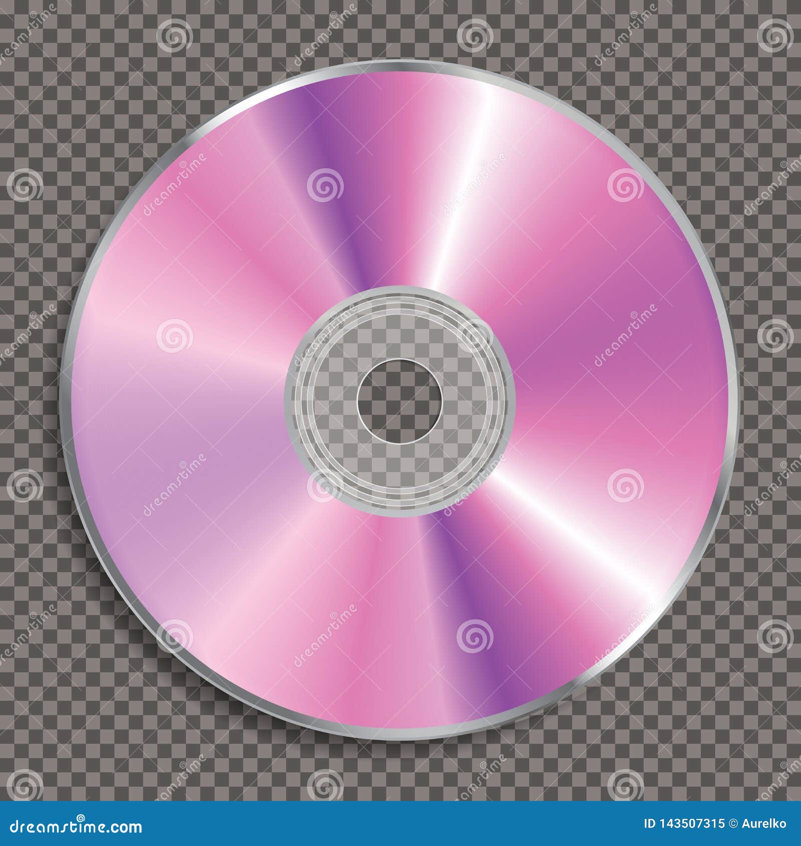 Blank pink color CD stock vector. Illustration of colour - 143507315
