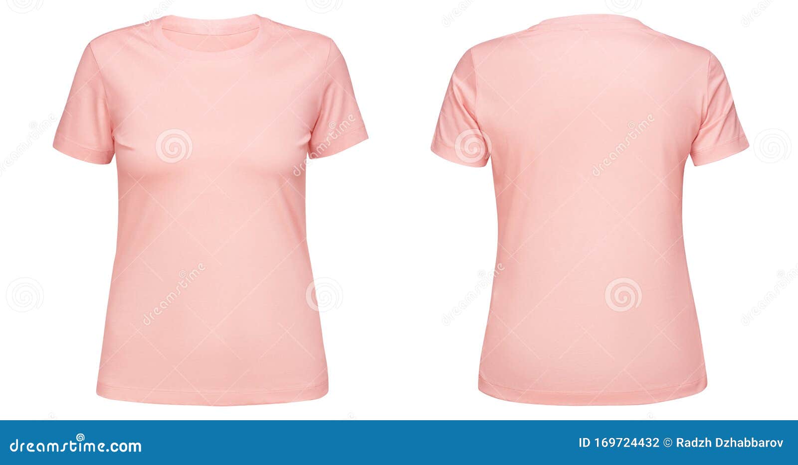 pink t shirt front and back