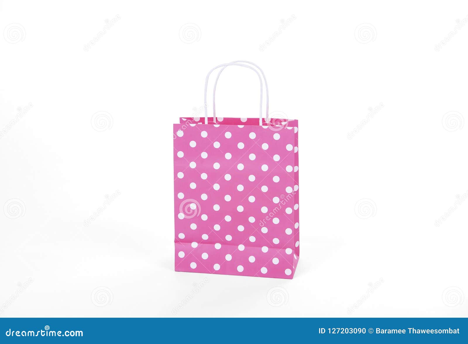 Download Blank Pink Paper Bag For Mockup Template Advertising And ...