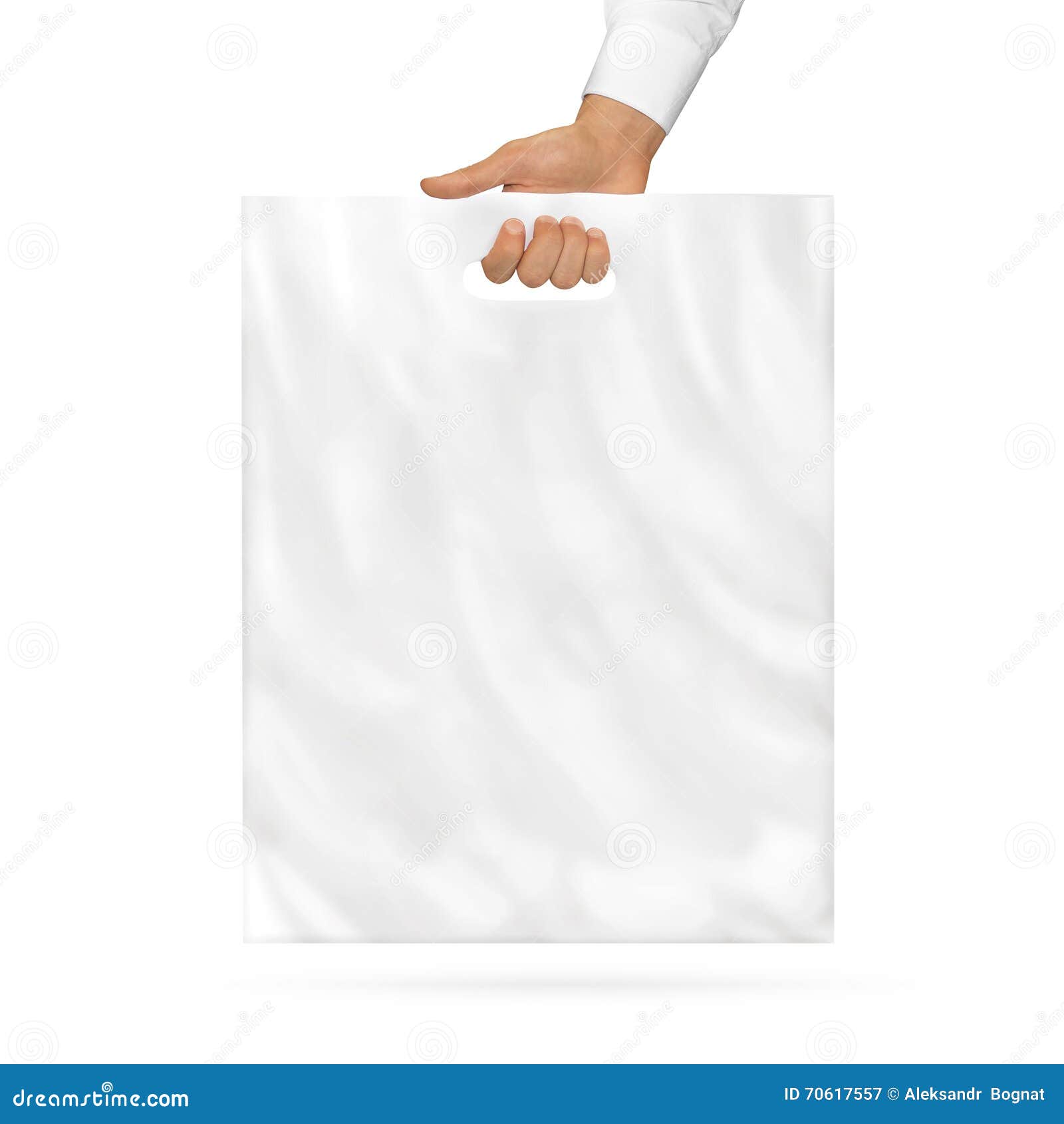 Download Blank Plastic Bag Mock Up Holding In Hand Stock Image ...