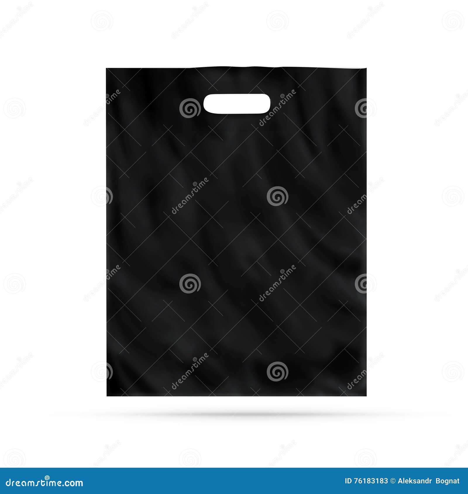 Download Blank Plastic Bag Mock Up Isolated. Empty Black ...