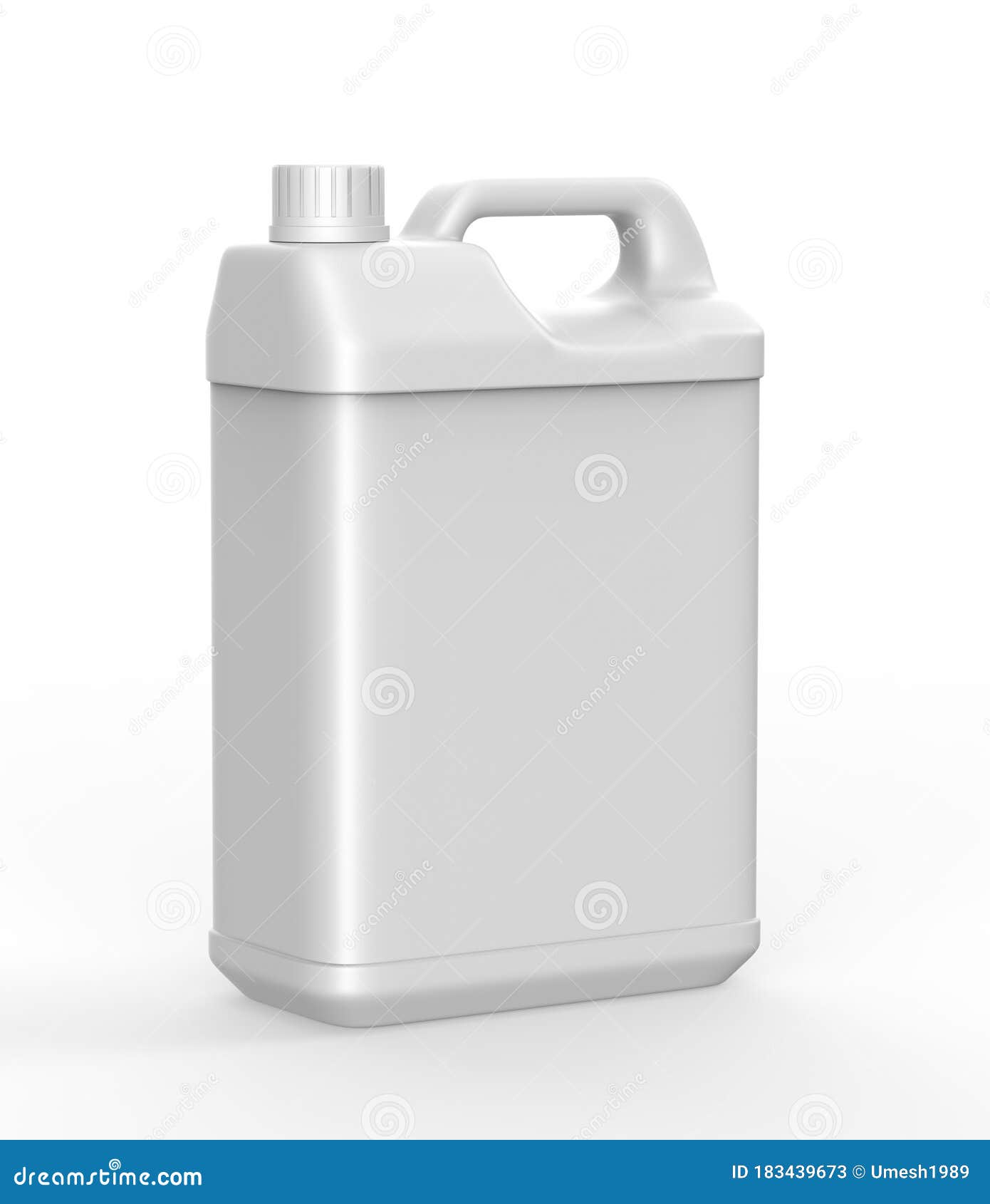 Download Blank Plastic Jerrycan With Handle On White Background For Branding And Mock Up 3d Illustration Stock Illustration Illustration Of Canister Milk 183439673