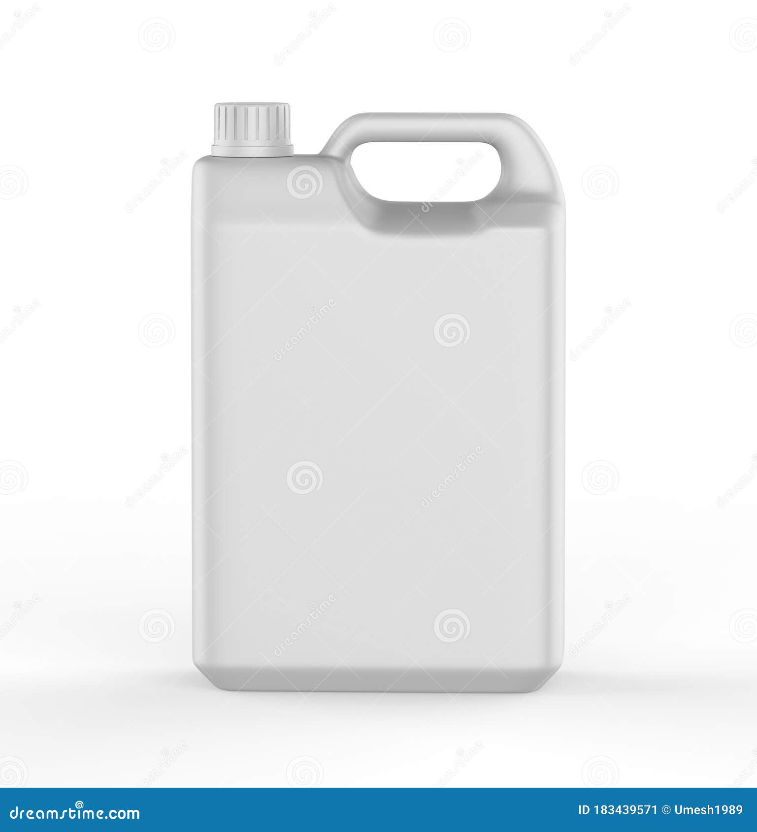 Download Blank Plastic Jerrycan With Handle On White Background For Branding And Mock Up 3d Illustration Stock Illustration Illustration Of Container Hdpe 183439571
