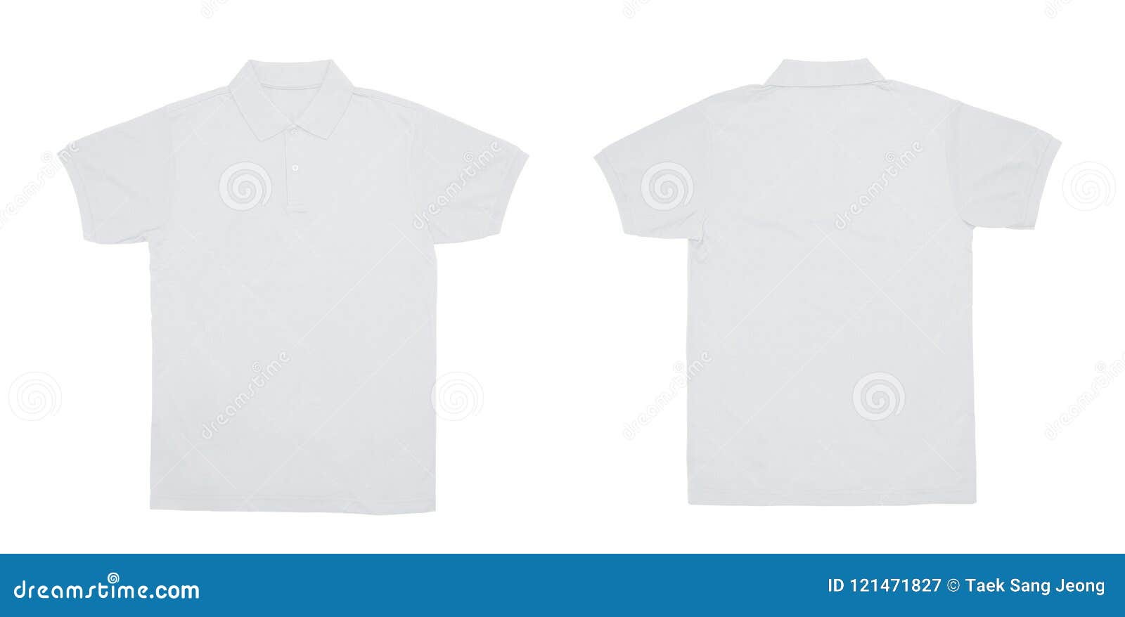 Polo T Shirt Template Collar Front Back Stock Photos - Download 294 ...