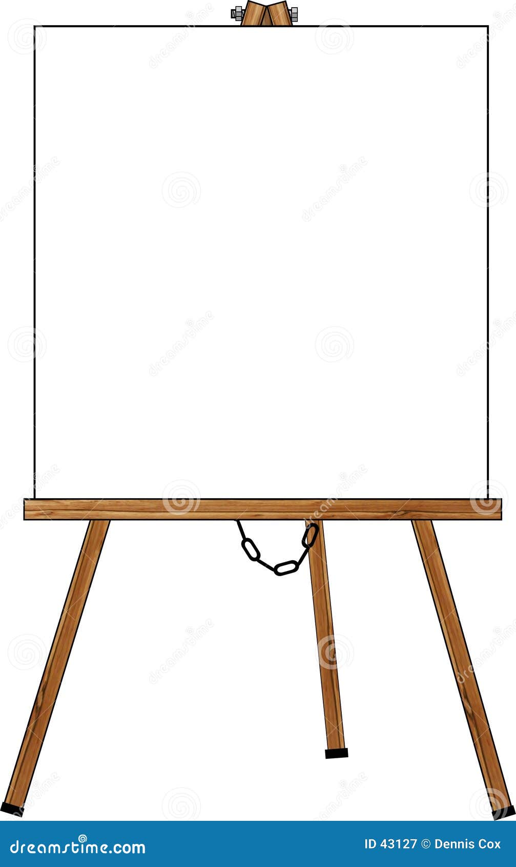 Blank Poster On An Easel Royalty Free Stock Photography - Image: 43127