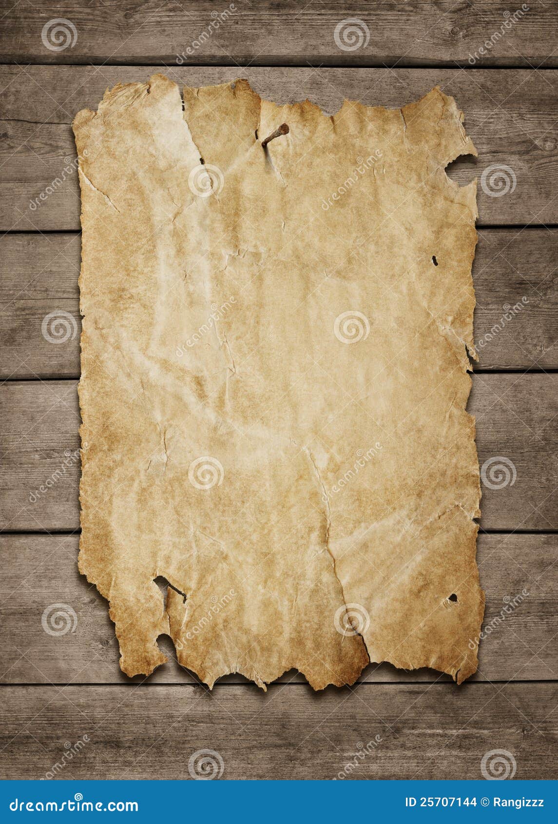 Blank Poster At Wooden Background Stock Images - Image: 25707144
