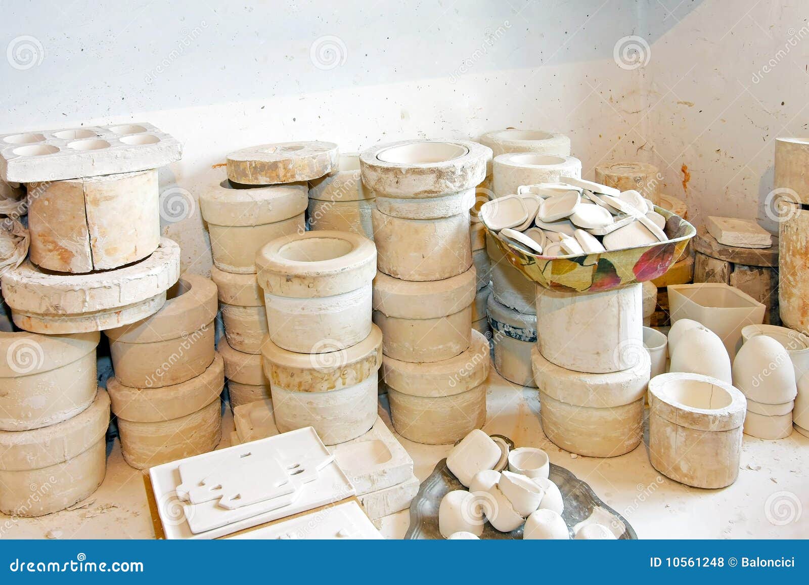 Blank pottery stock photo. Image of traditional, preparation 10561248