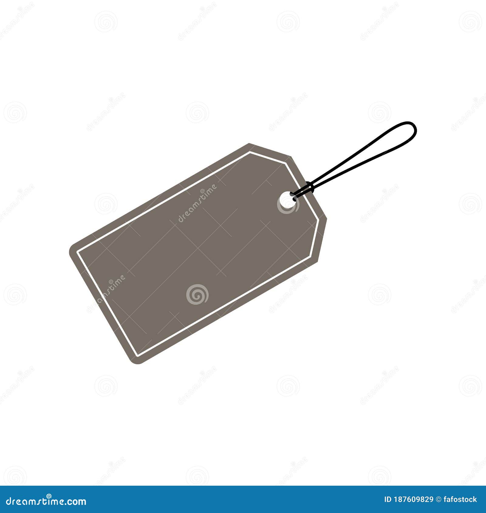 Blank Price Hang Tag Vector Design Template Stock Vector Illustration