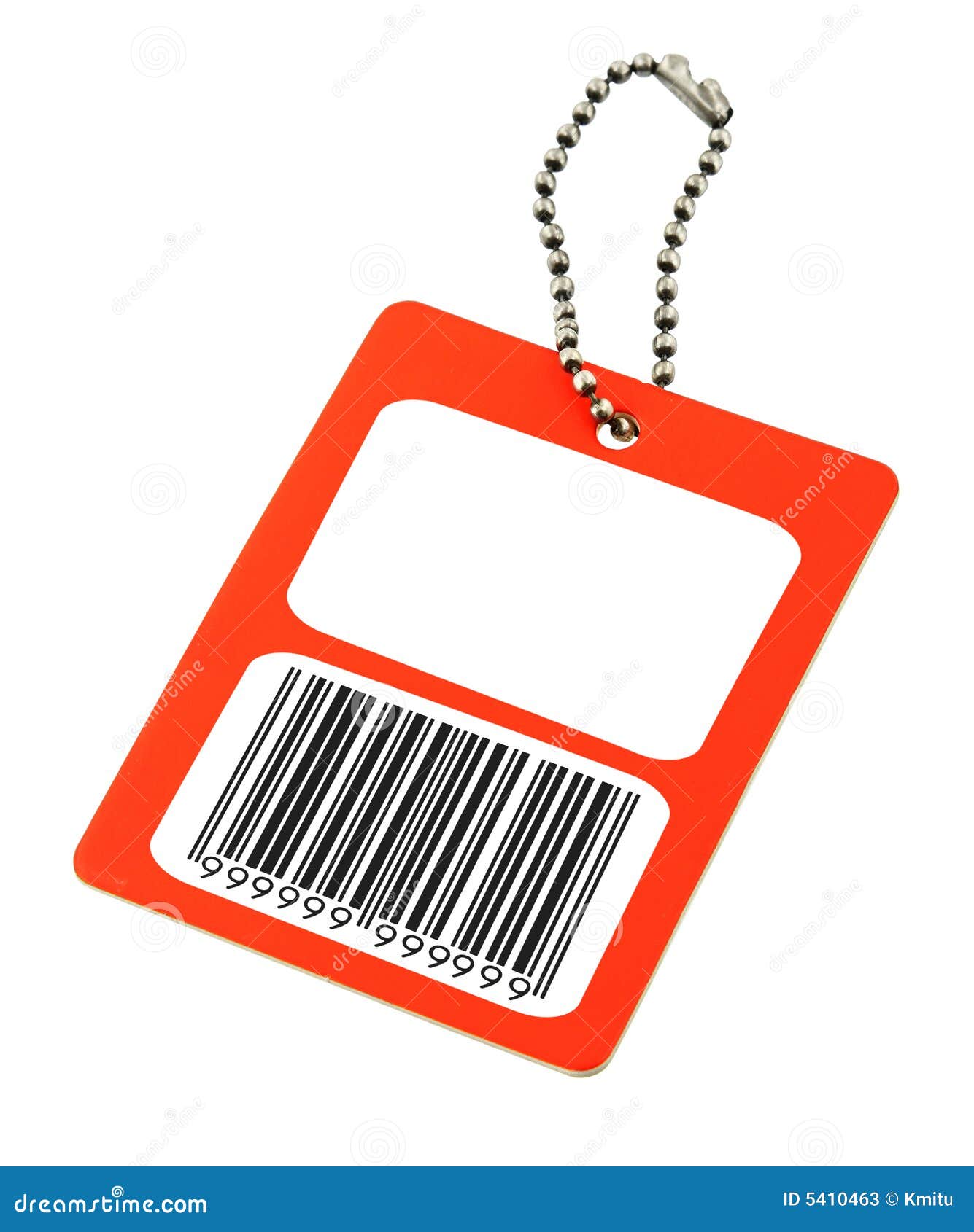 Blank Price Tag with Fake Bar Code Stock Image - Image of cardboard, macro:  5410463