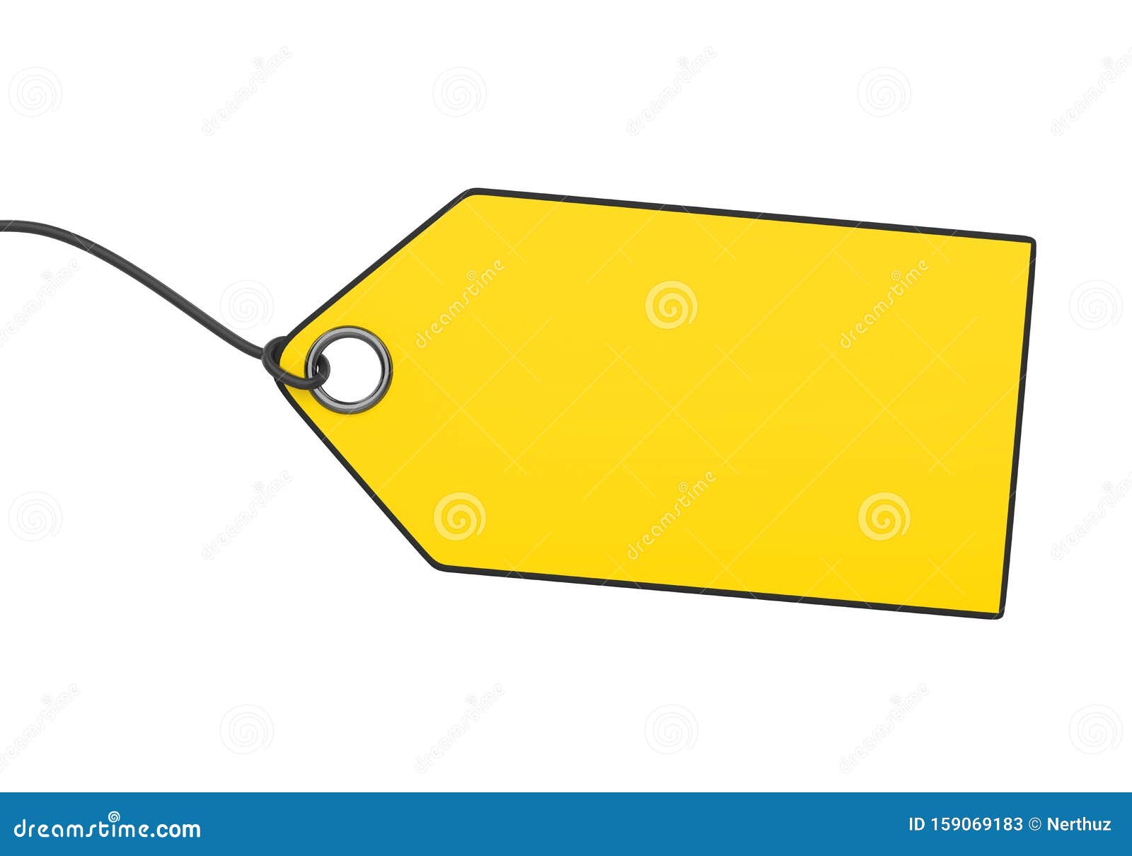 Blank Price Tag Isolated stock illustration. Illustration of offer -  159069183