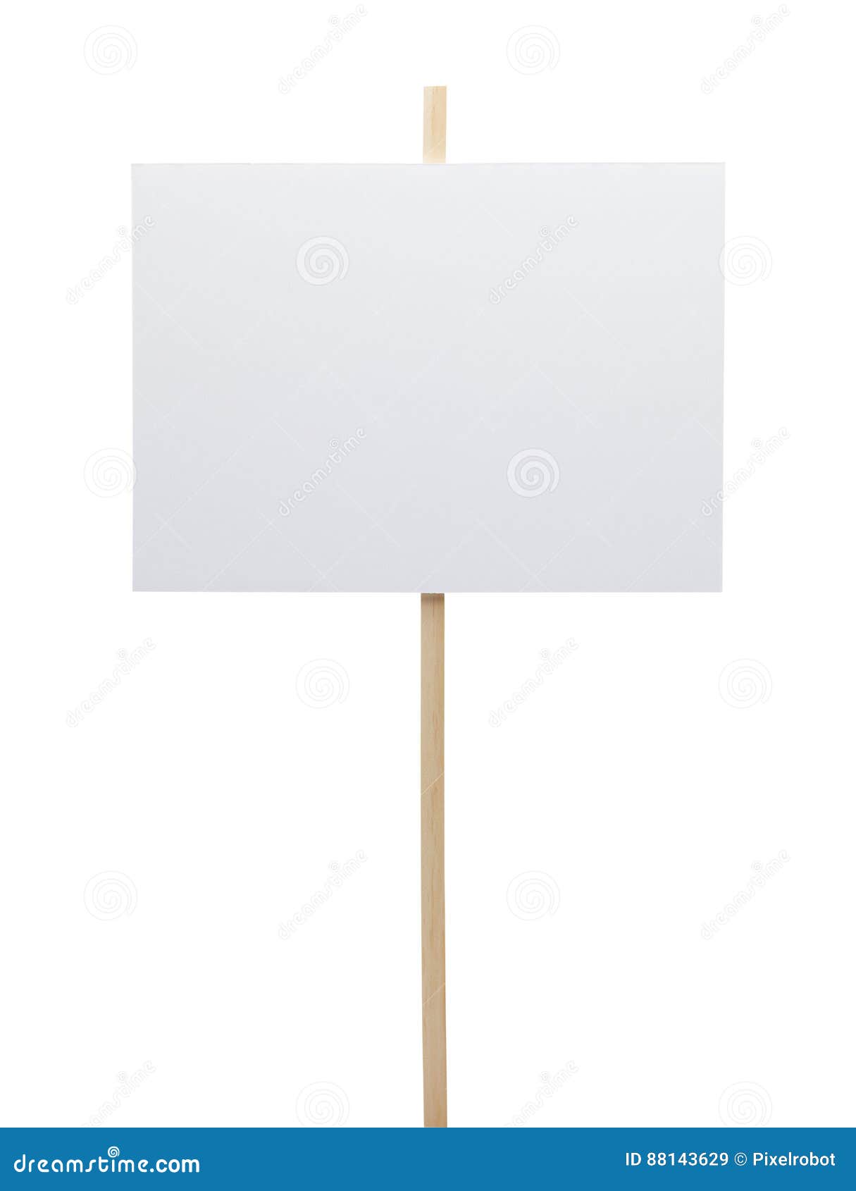 blank protest sign