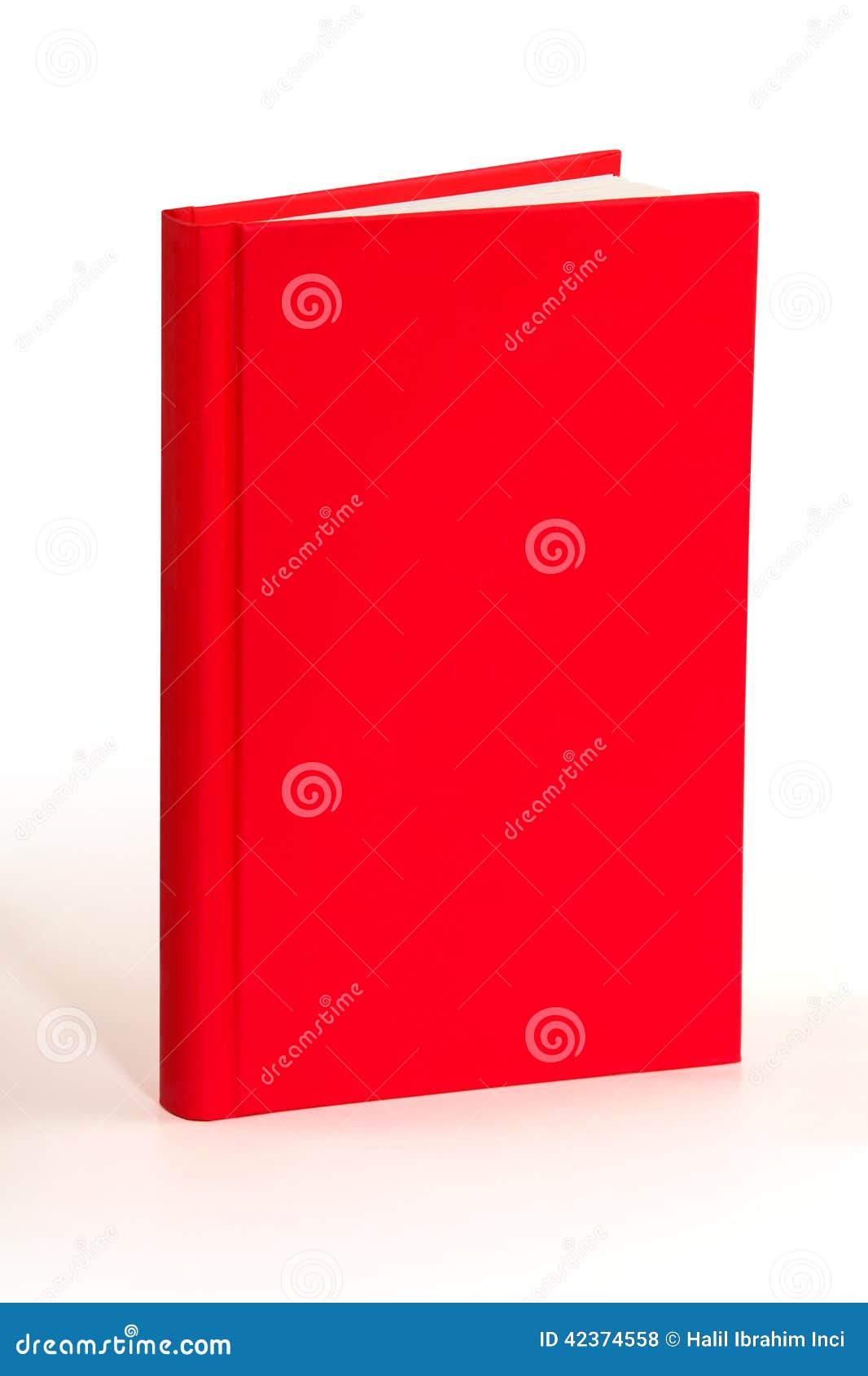 blank red book - clipping path