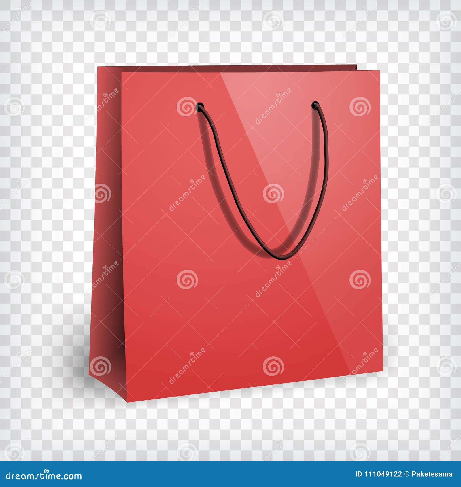 Shopping sale all item red bag background i Vector Image