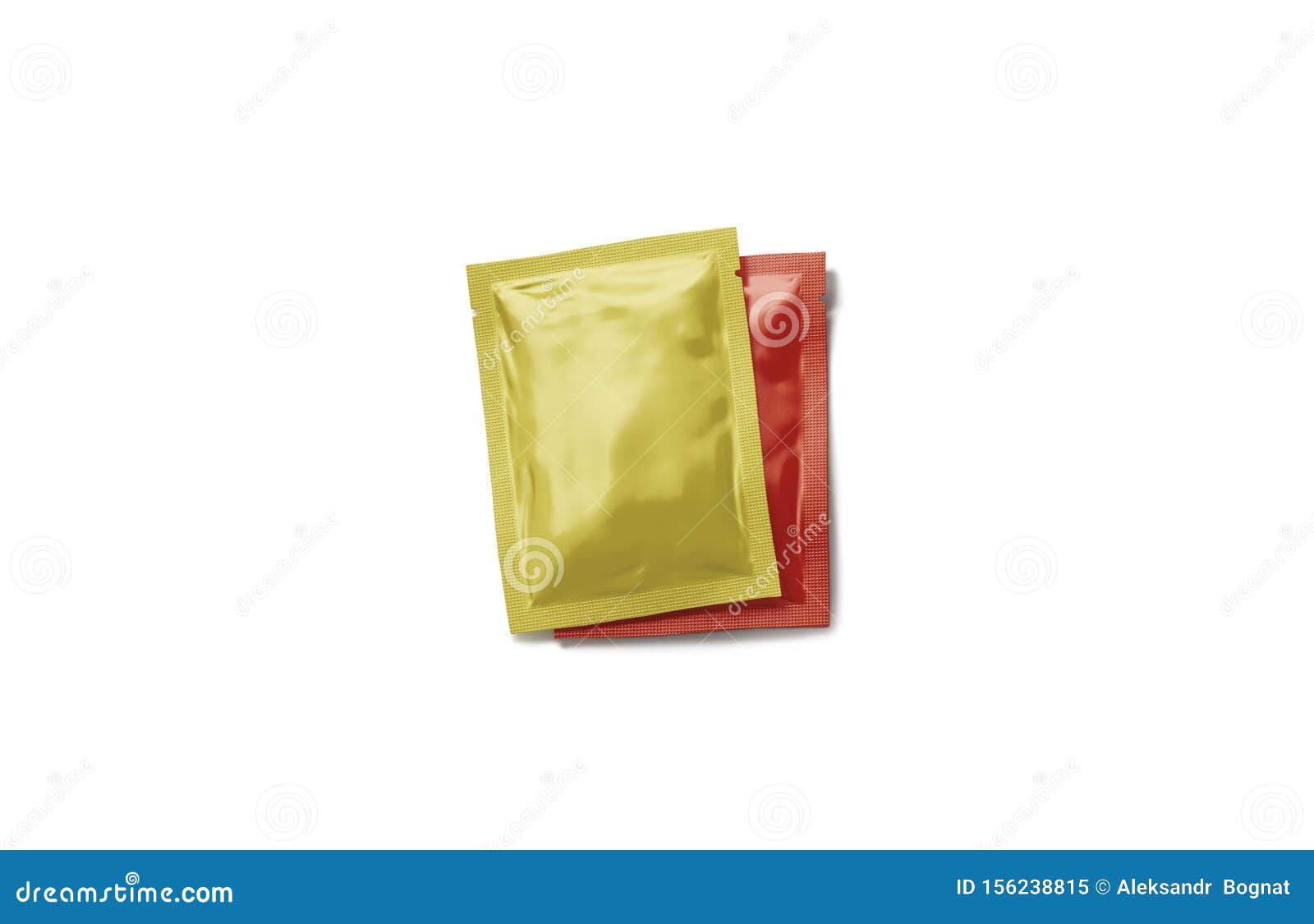 Download Blank Red And Yellow Sachet Packet Stack Mockup Set Stock ...