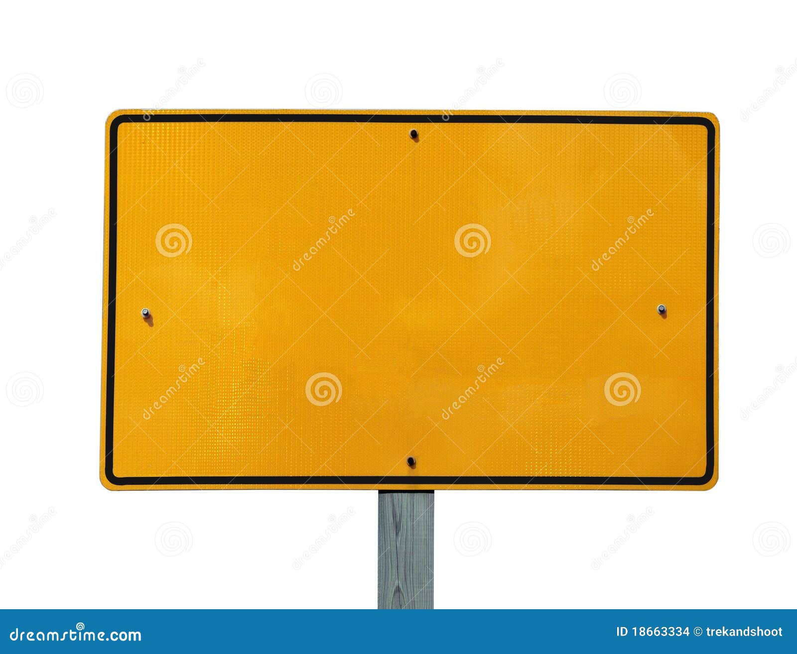 Blank Reflective Yellow Sign Stock Photo Image of message, background