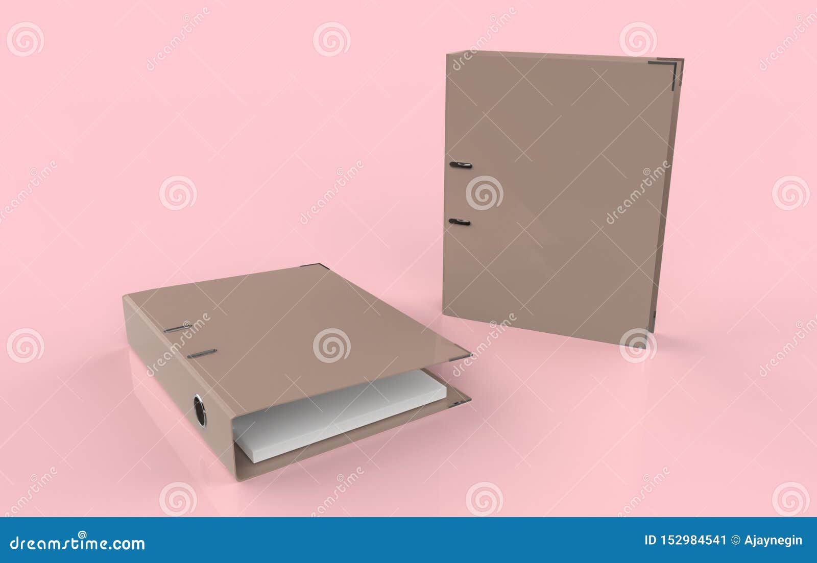 Download Blank Ring Binder Folder Design Mockup. Stock Illustration - Illustration of case, office: 152984541