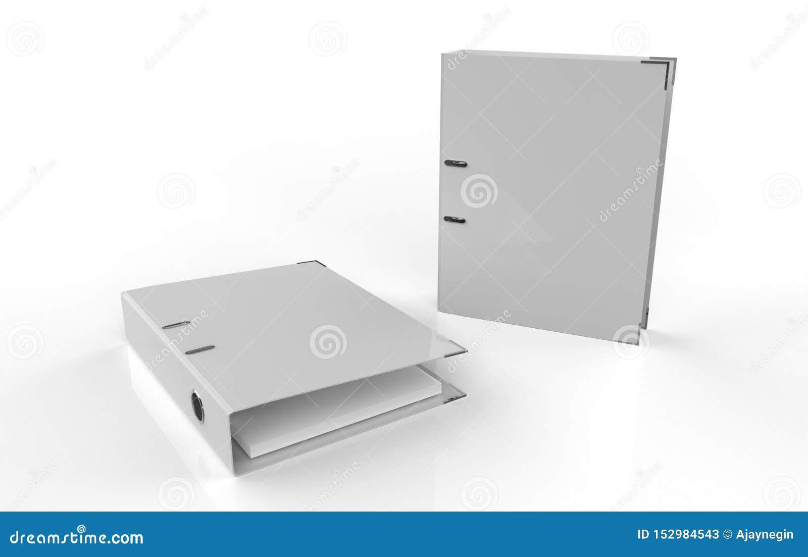 Download Blank Ring Binder Folder Design Mockup. Stock Illustration ...